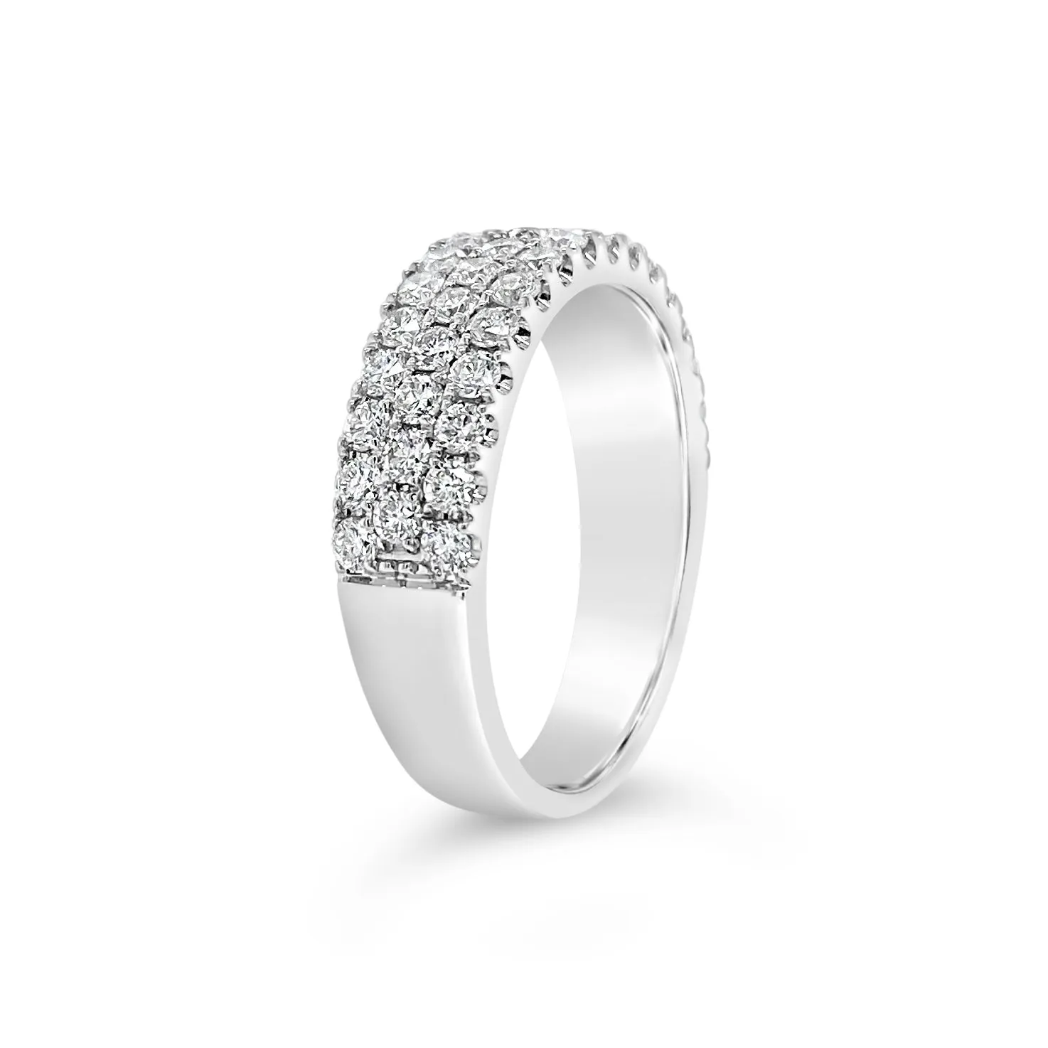 1 ct Diamond Triple Row Wedding Band