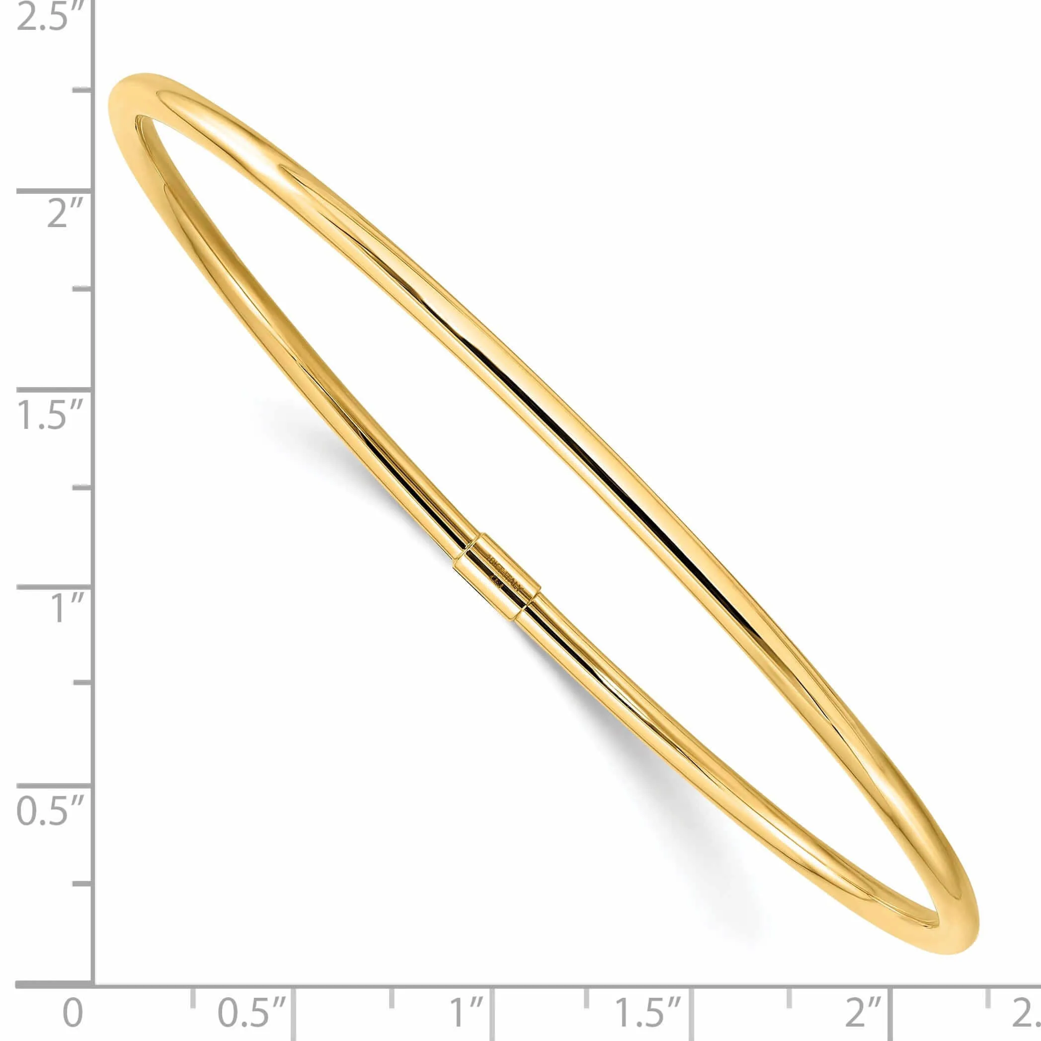 10k Yellow Gold Slip-On Bangle