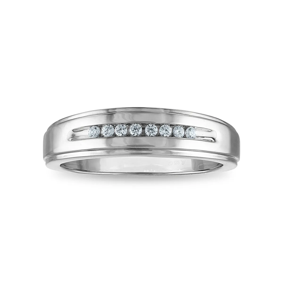 1/10 CTW Diamond Wedding Ring in 10KT White Gold