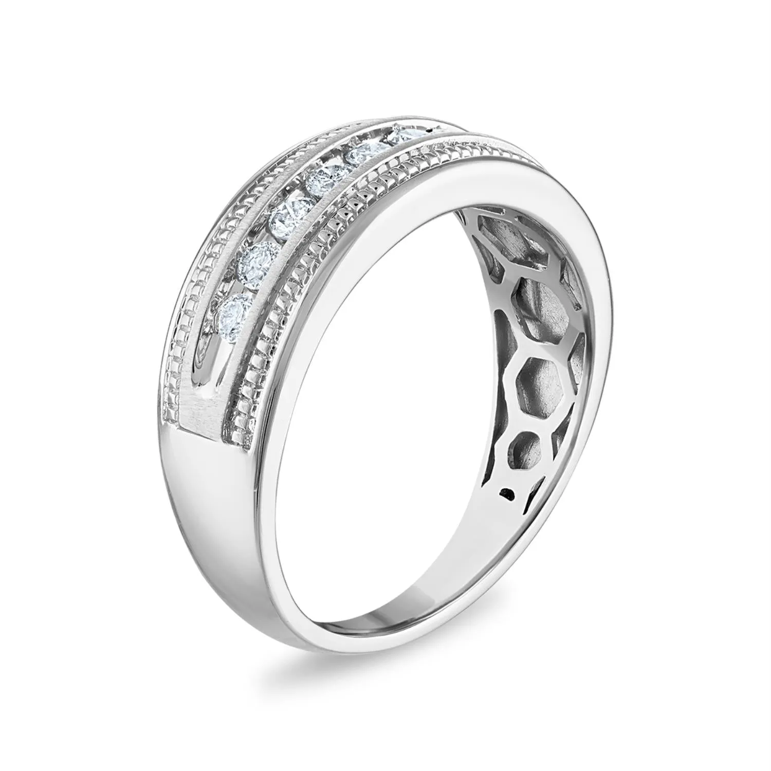 1/2 CTW Diamond Wedding Ring in 10KT White Gold