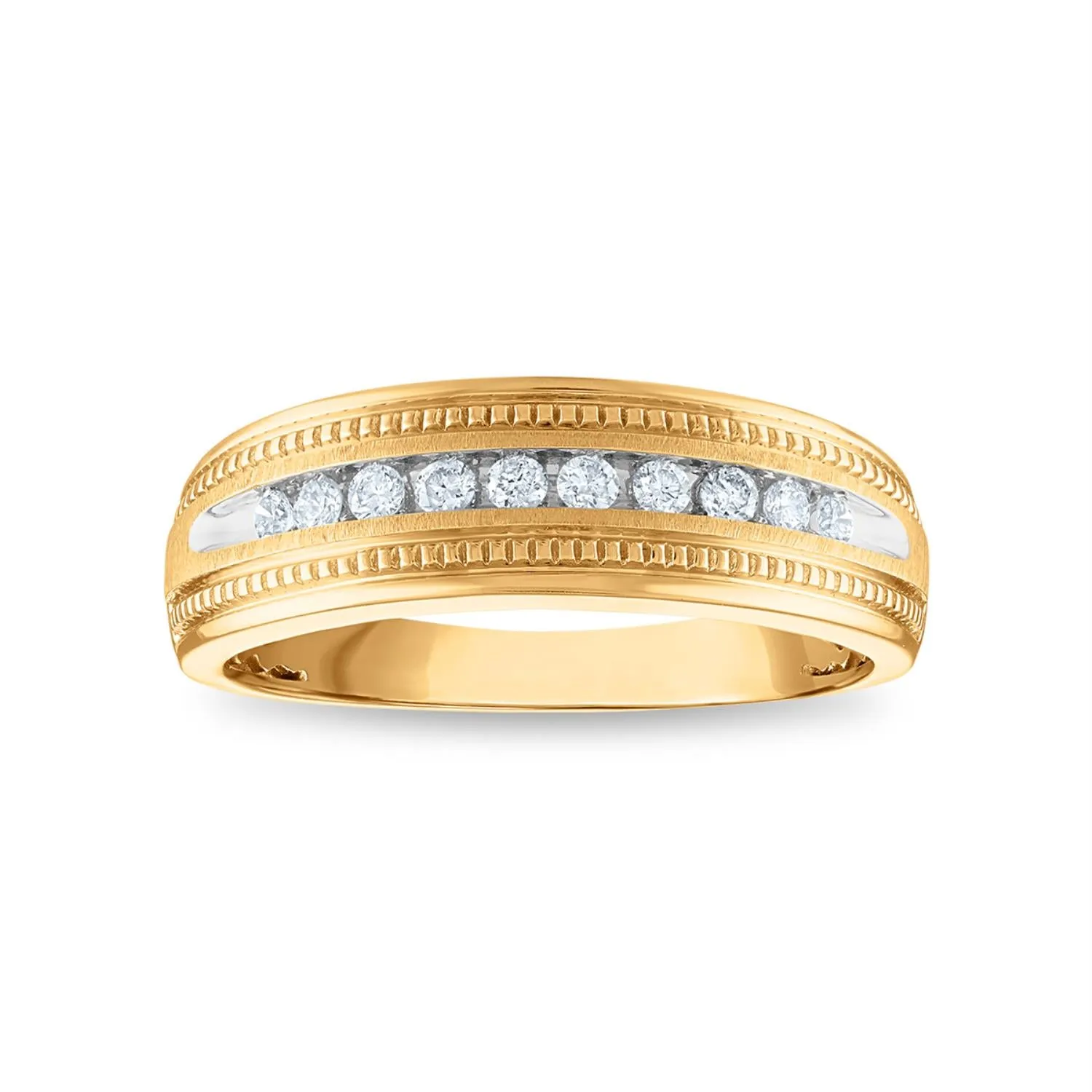 1/4 CTW Diamond Wedding Ring in 10KT Yellow Gold