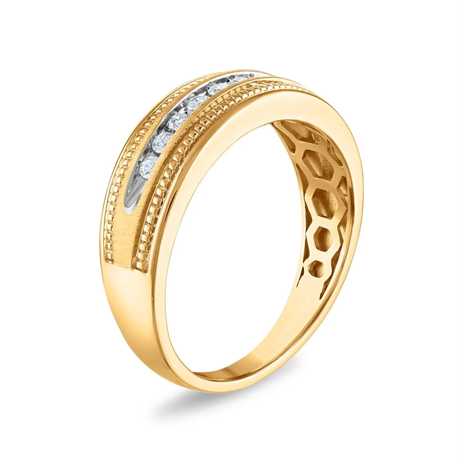 1/4 CTW Diamond Wedding Ring in 10KT Yellow Gold