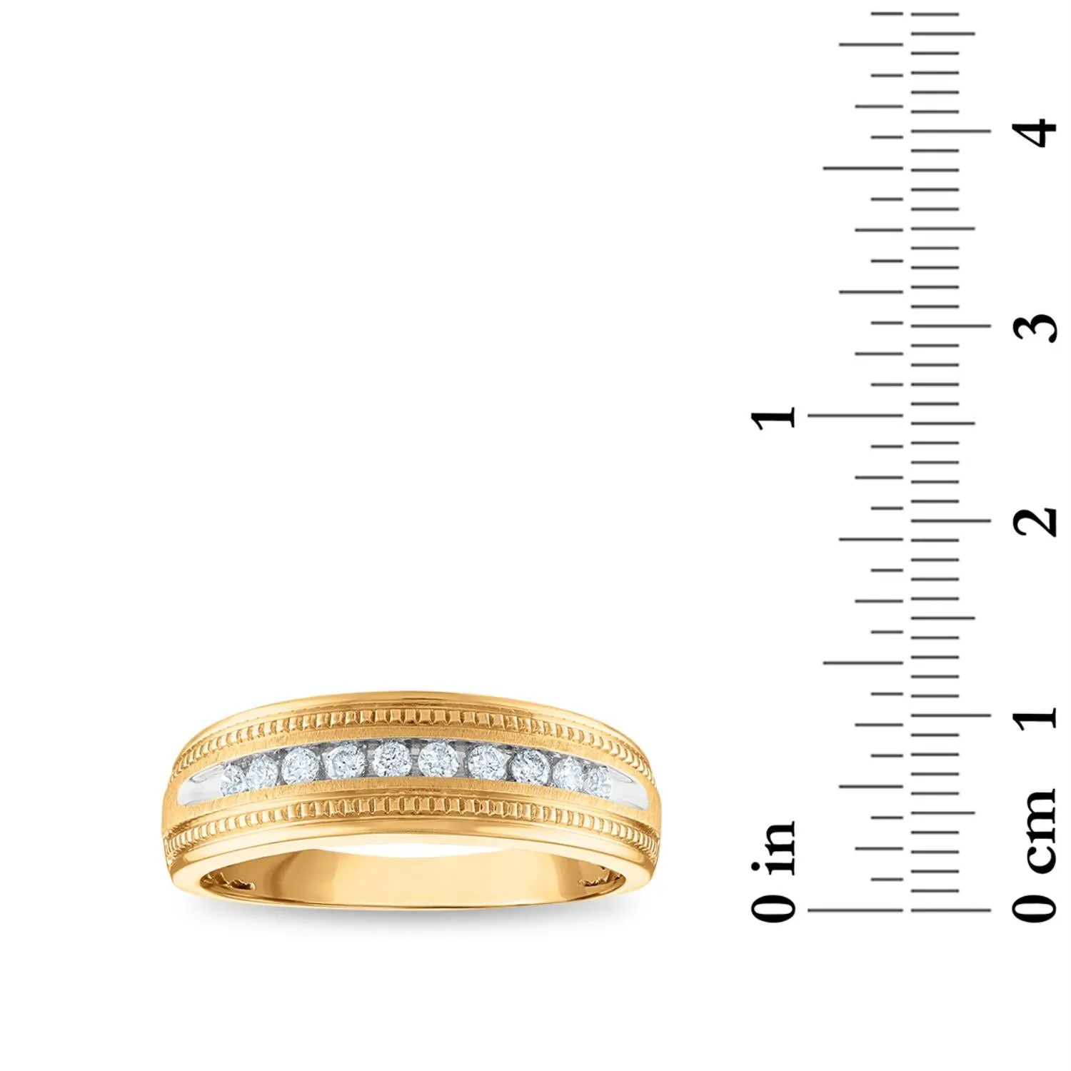 1/4 CTW Diamond Wedding Ring in 10KT Yellow Gold