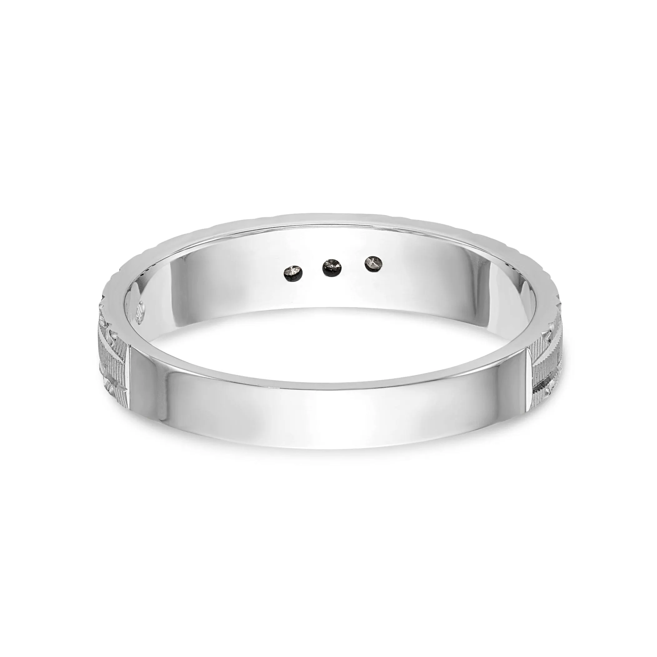 14k White Gold Round D.C Ladies Wedding Ring