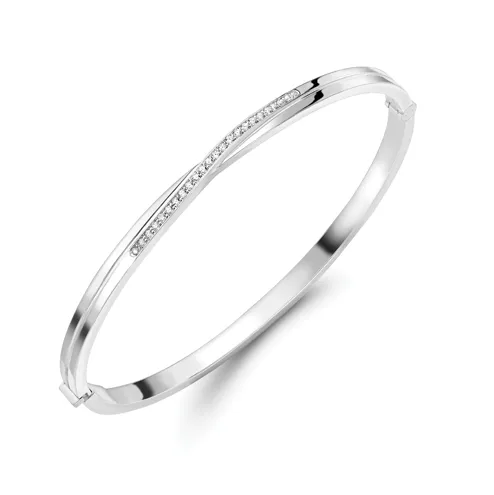 18ct white gold Montrose Bangle