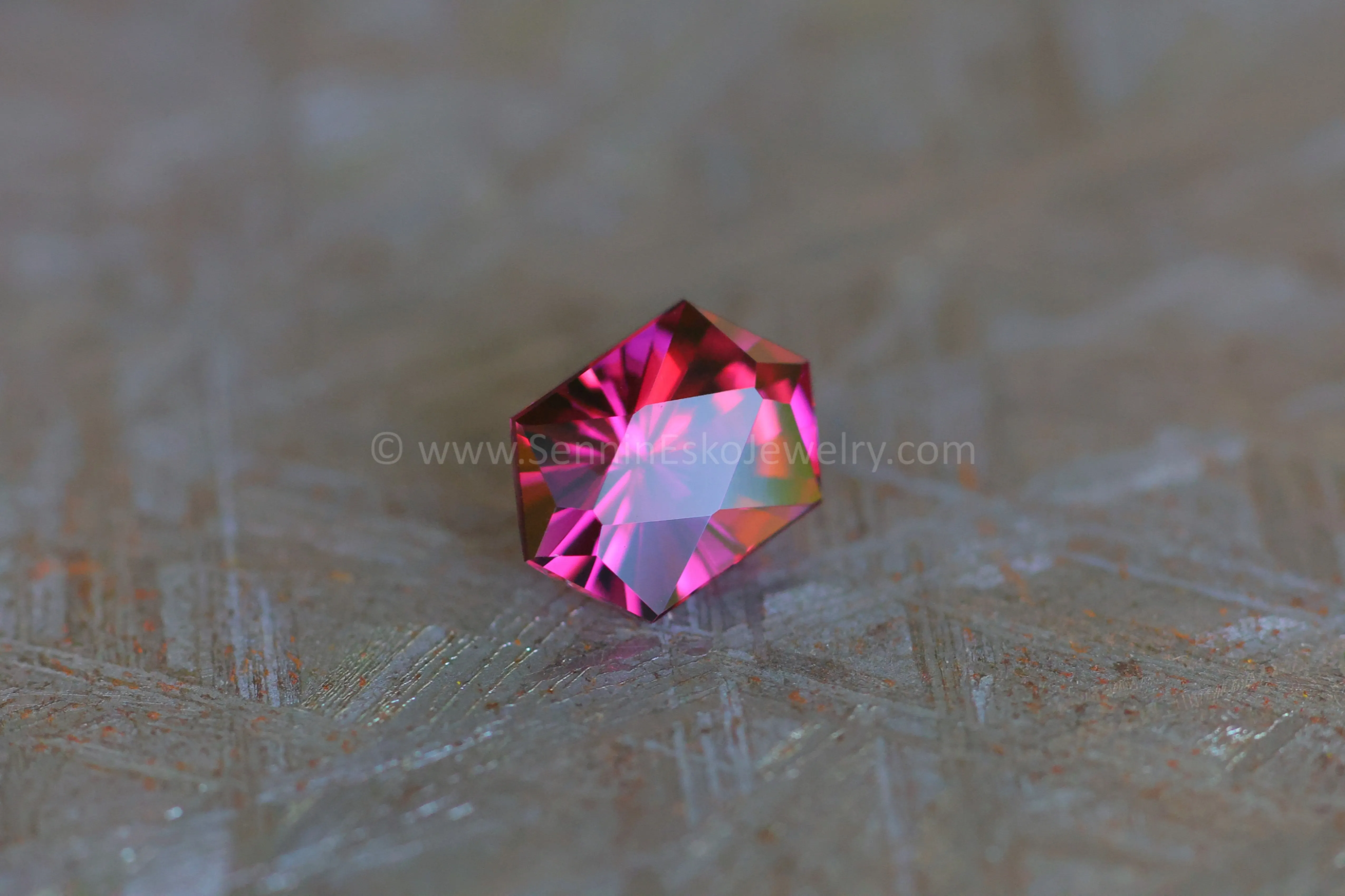 2.3ct Magenta Garnet Hexagon - 9.5x6.6mm