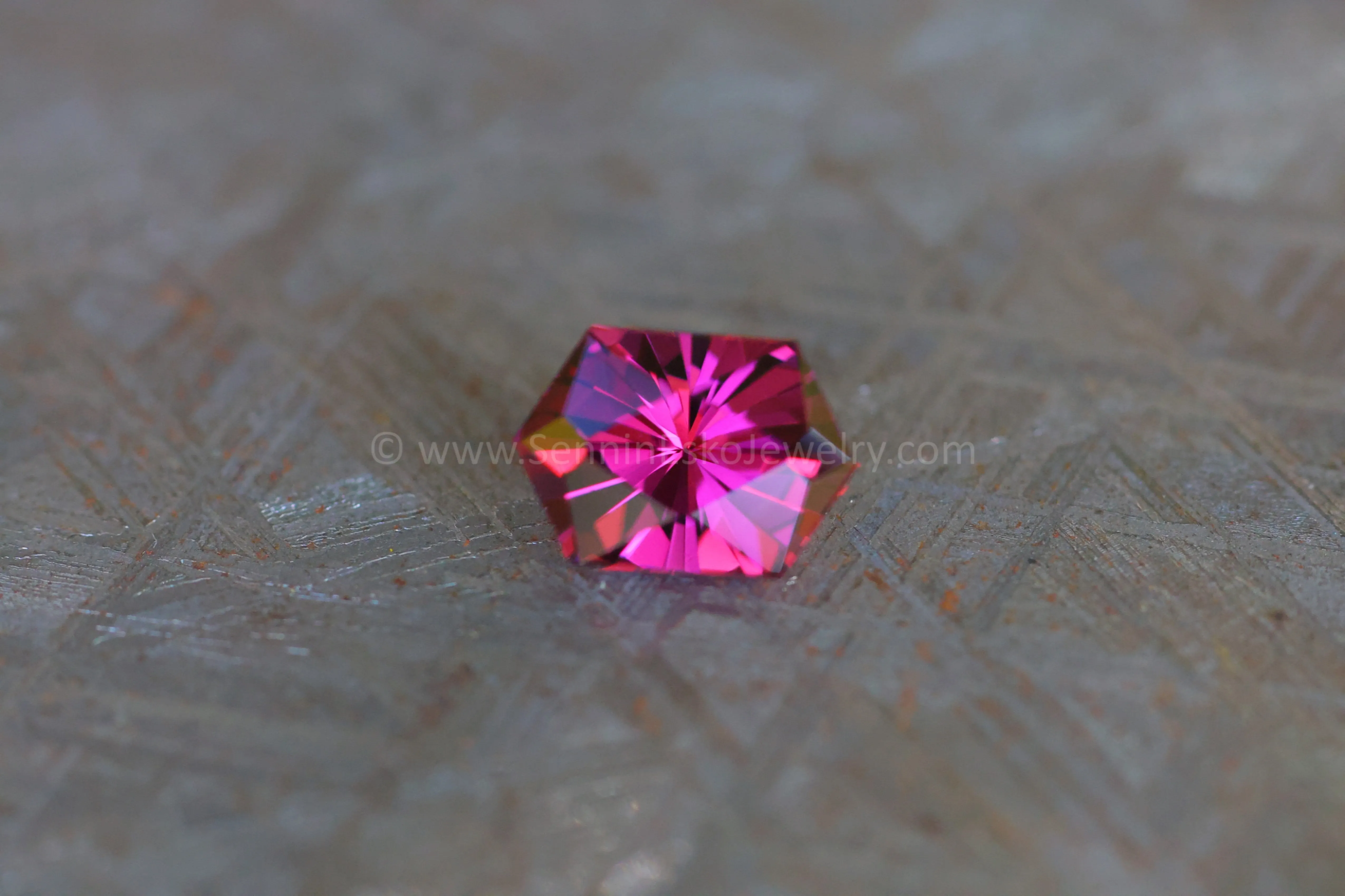 2.3ct Magenta Garnet Hexagon - 9.5x6.6mm