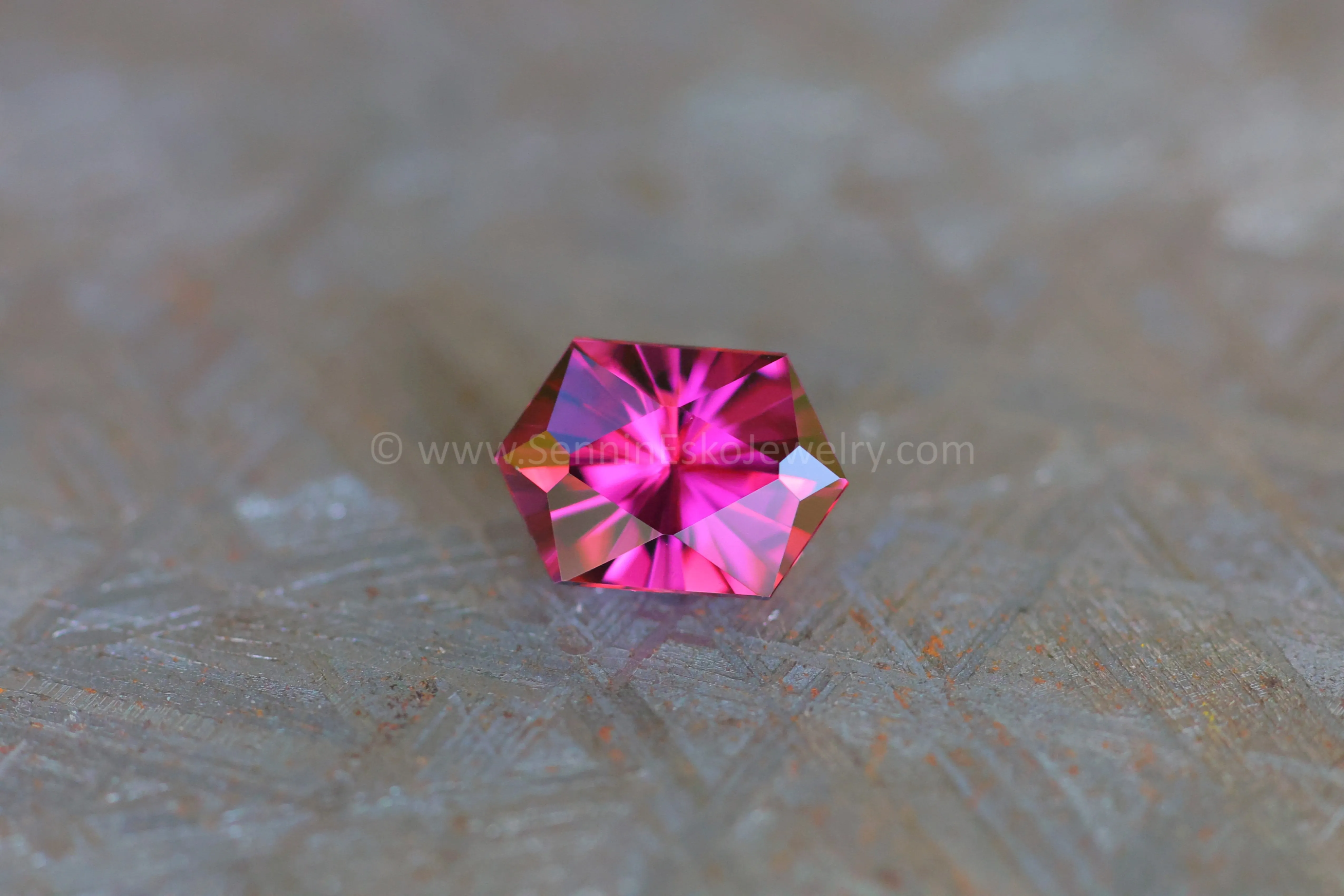 2.3ct Magenta Garnet Hexagon - 9.5x6.6mm