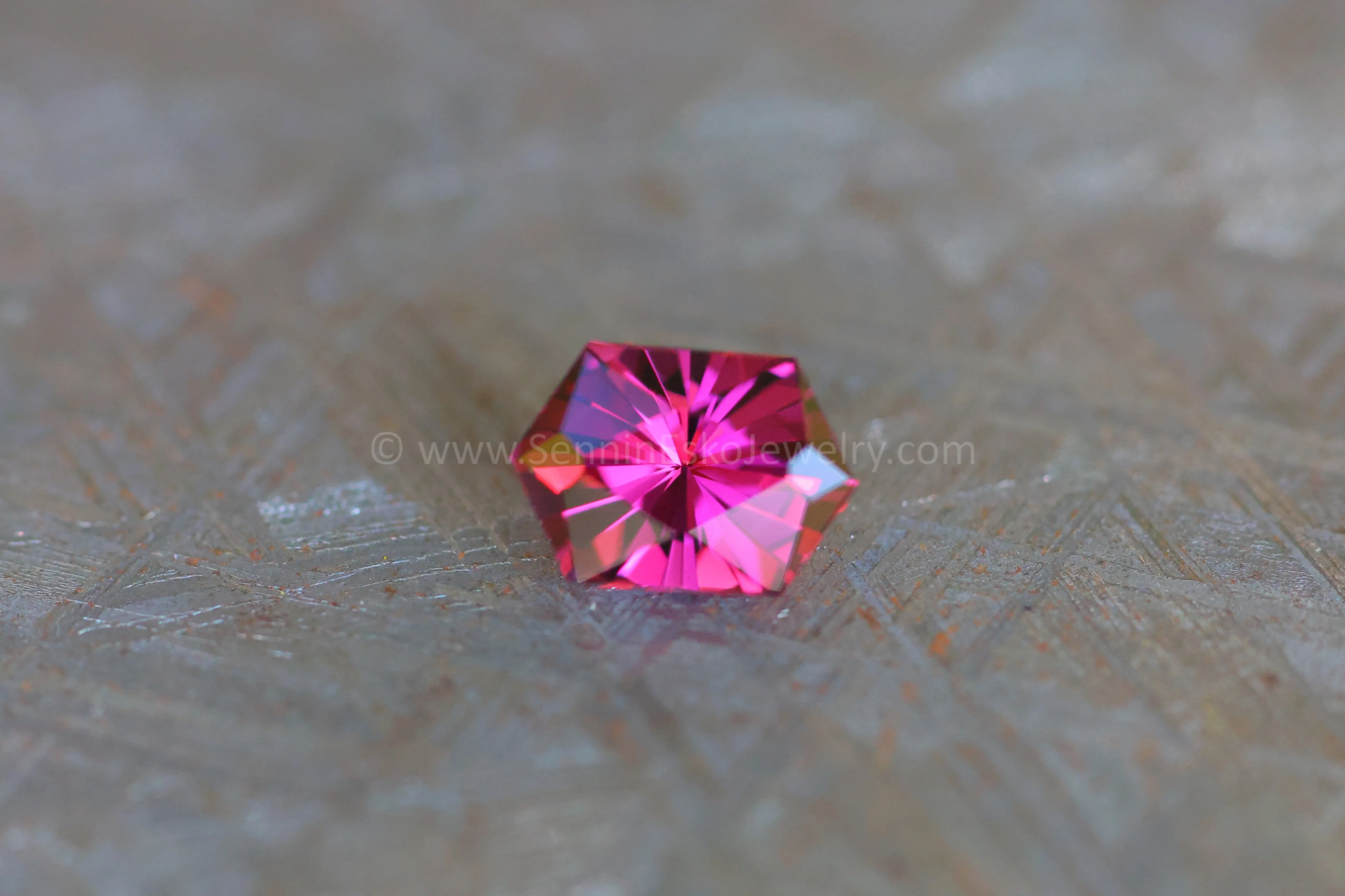 2.3ct Magenta Garnet Hexagon - 9.5x6.6mm