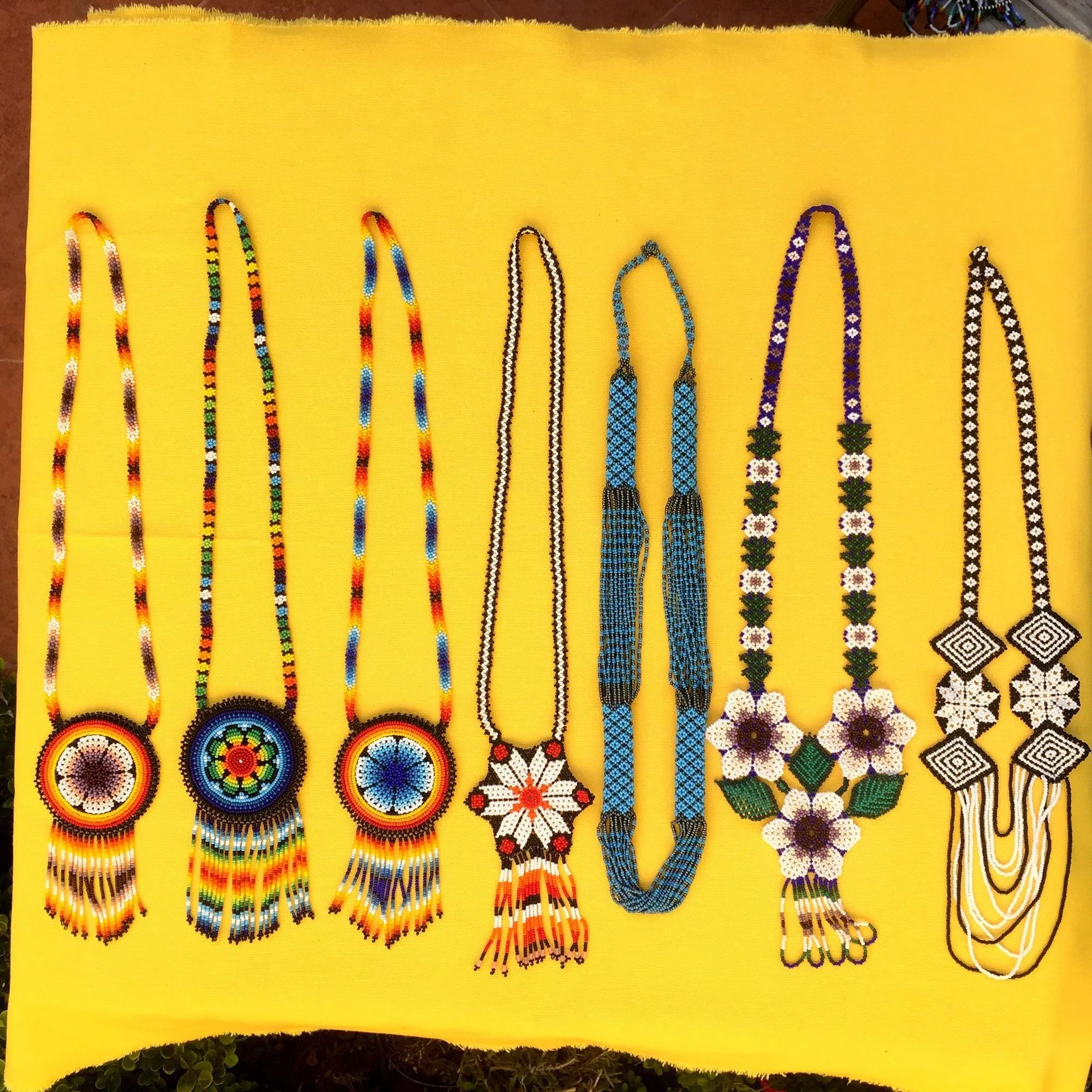 30 Wholesale Mexican Huichol Beaded Necklaces Unique Statement Jewellery