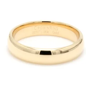 5mm 14k Gold Wedding Band