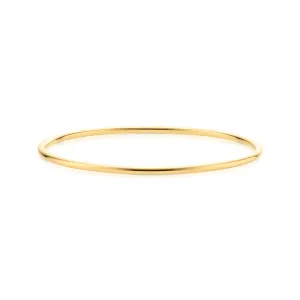 9ct Yellow Gold 65x2.5mm Solid Polish Golf Bangle