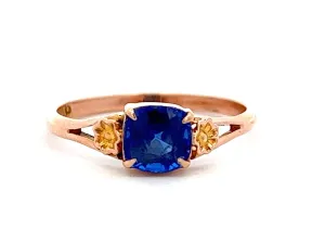 9ct Yellow Gold & Spinel Vintage Ring