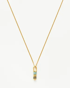 Abacus Beaded Spinning Pendant Necklace | 18k Recycled Gold Vermeil on Recycled Sterling Silver