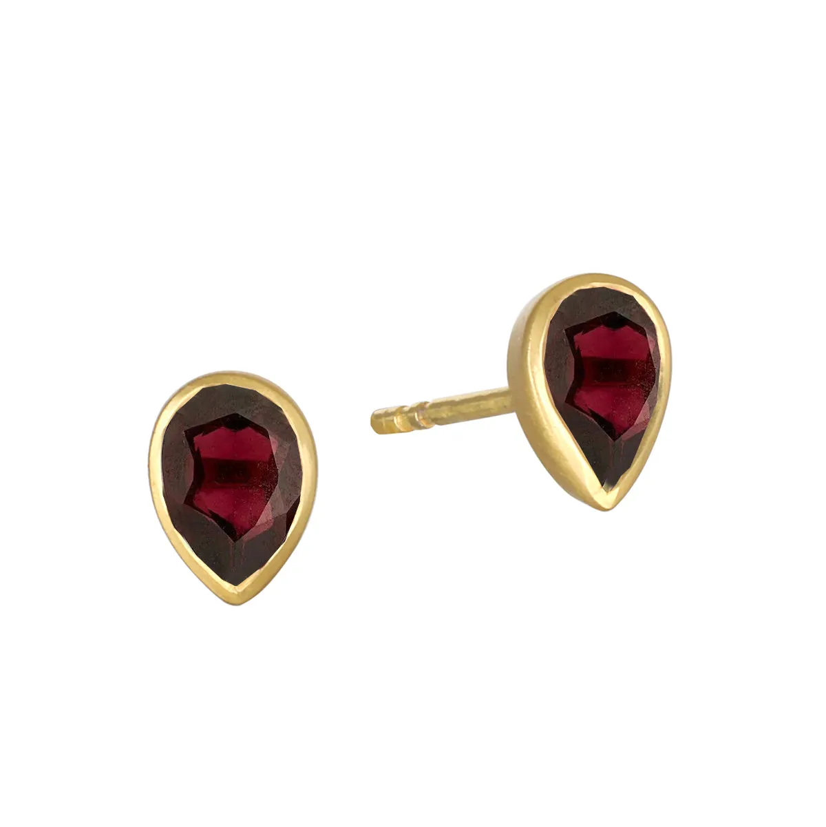 All Love Garnet Stud Earrings