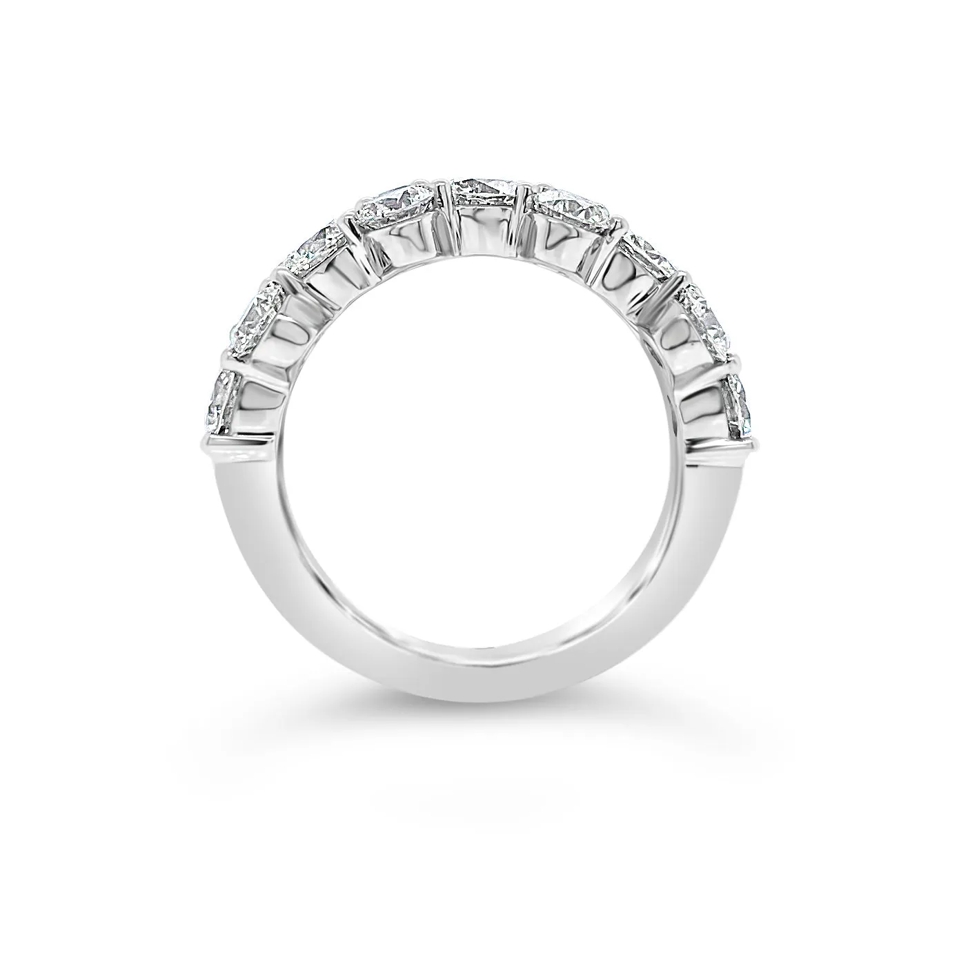 Alternating Diamond Wedding Band