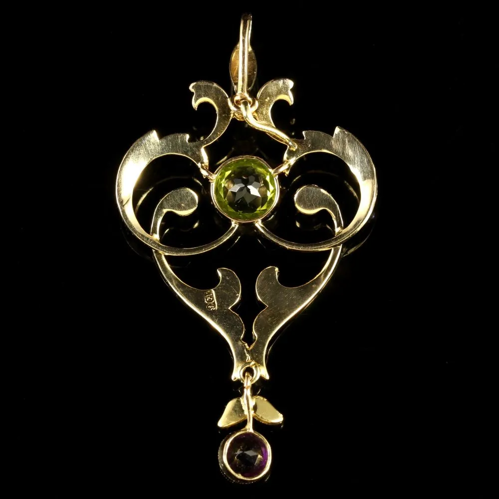 Antique Victorian Suffragette Gold Pendant Circa 1900