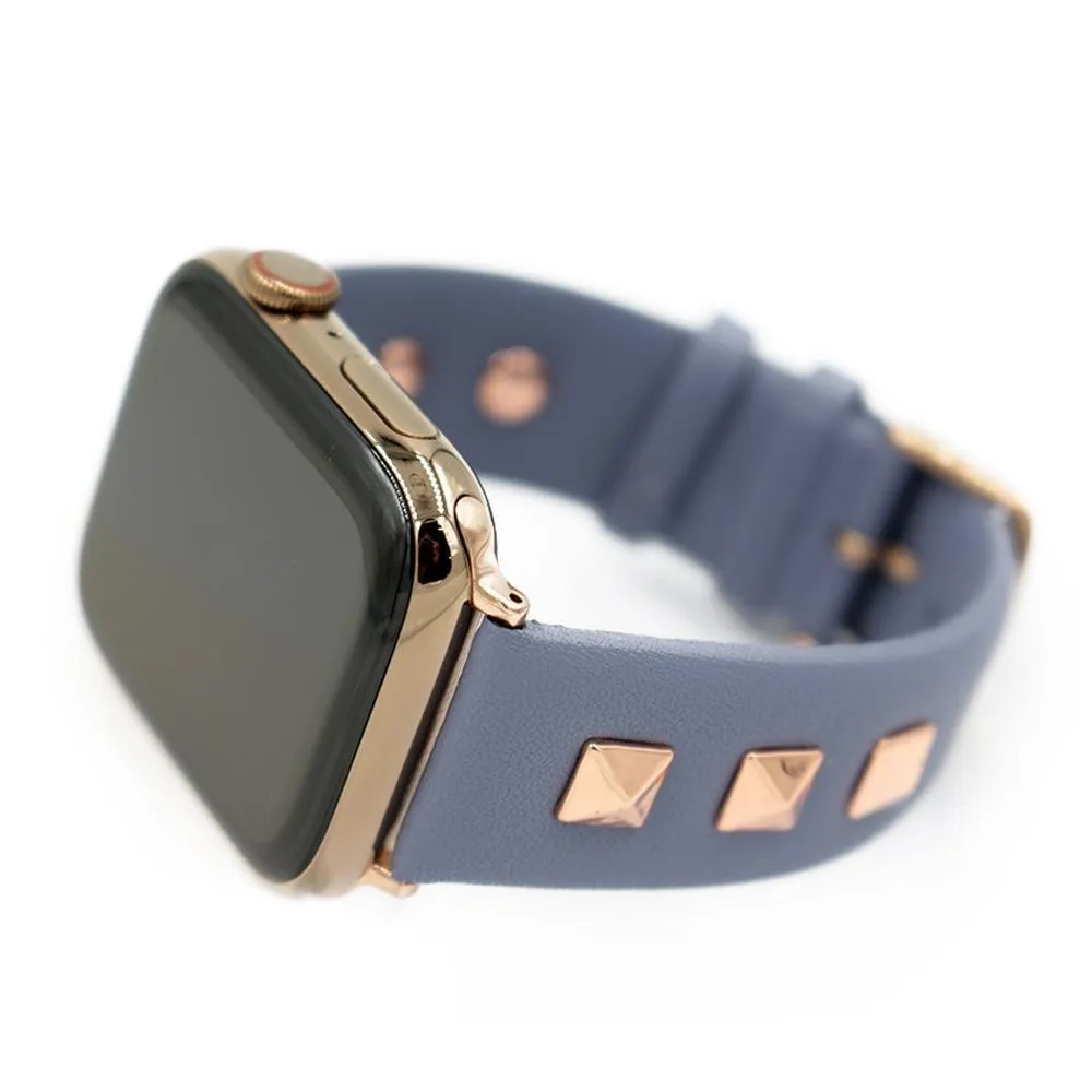 Apple Watch Band, Punk Studded Leather Rivets studs Design, fits iWatch, 38mm, 40mm, 42mm, 44mm  Series 7 6 5 4 3