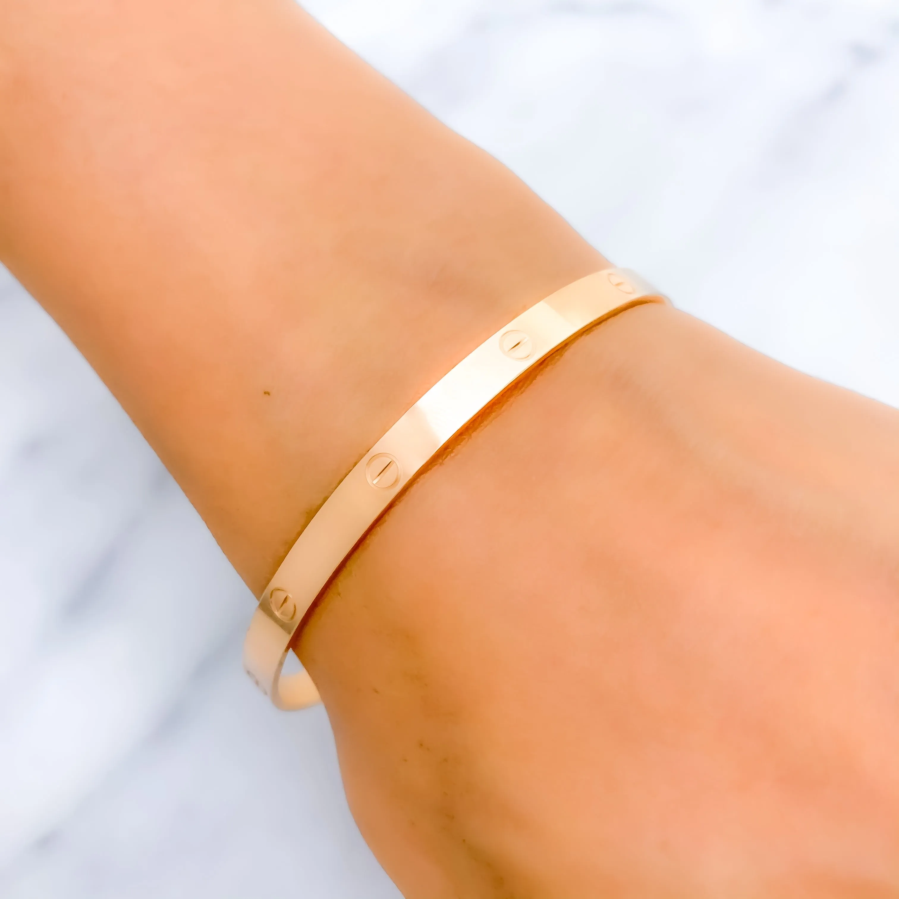 Attractive Rose Gold Bangle