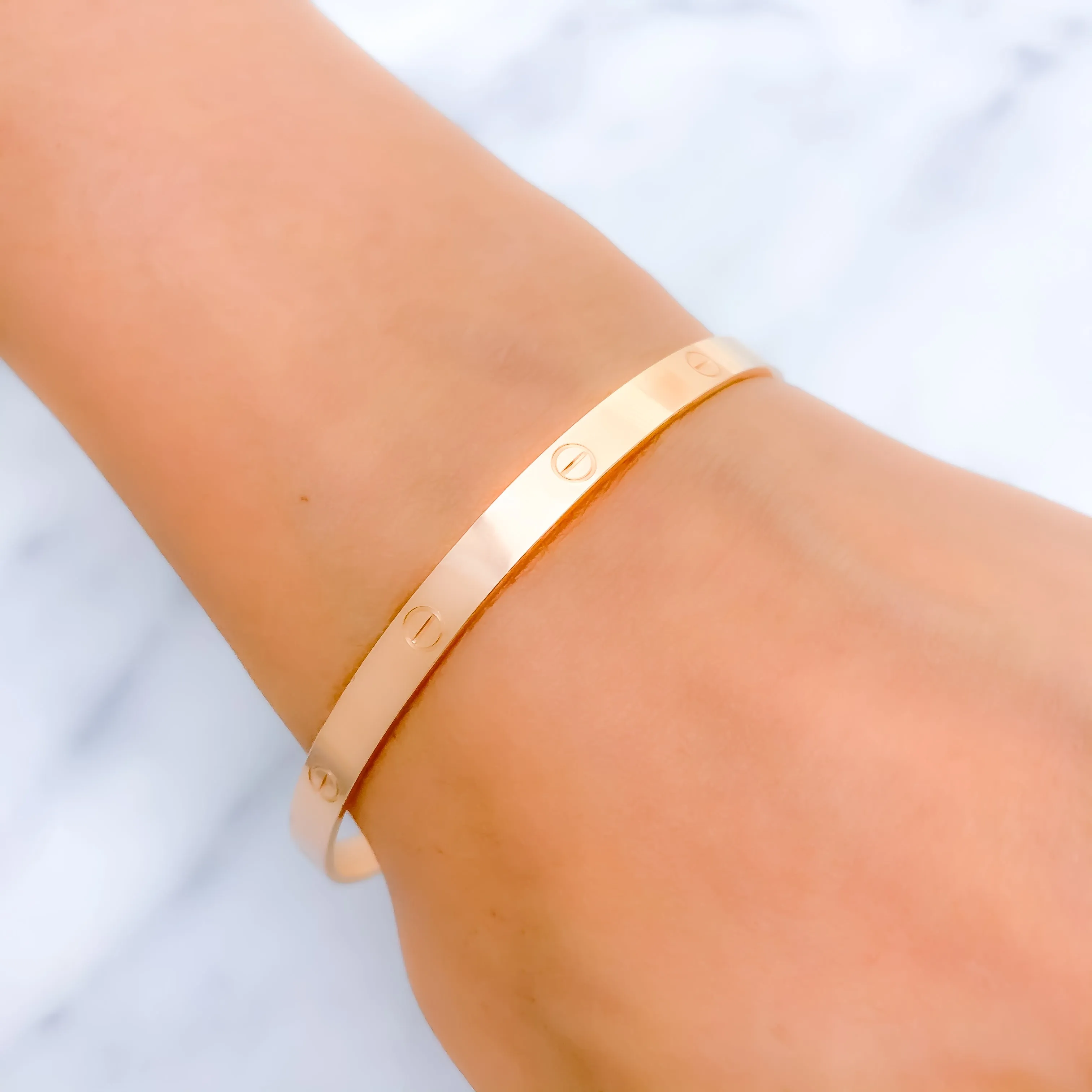 Attractive Rose Gold Bangle