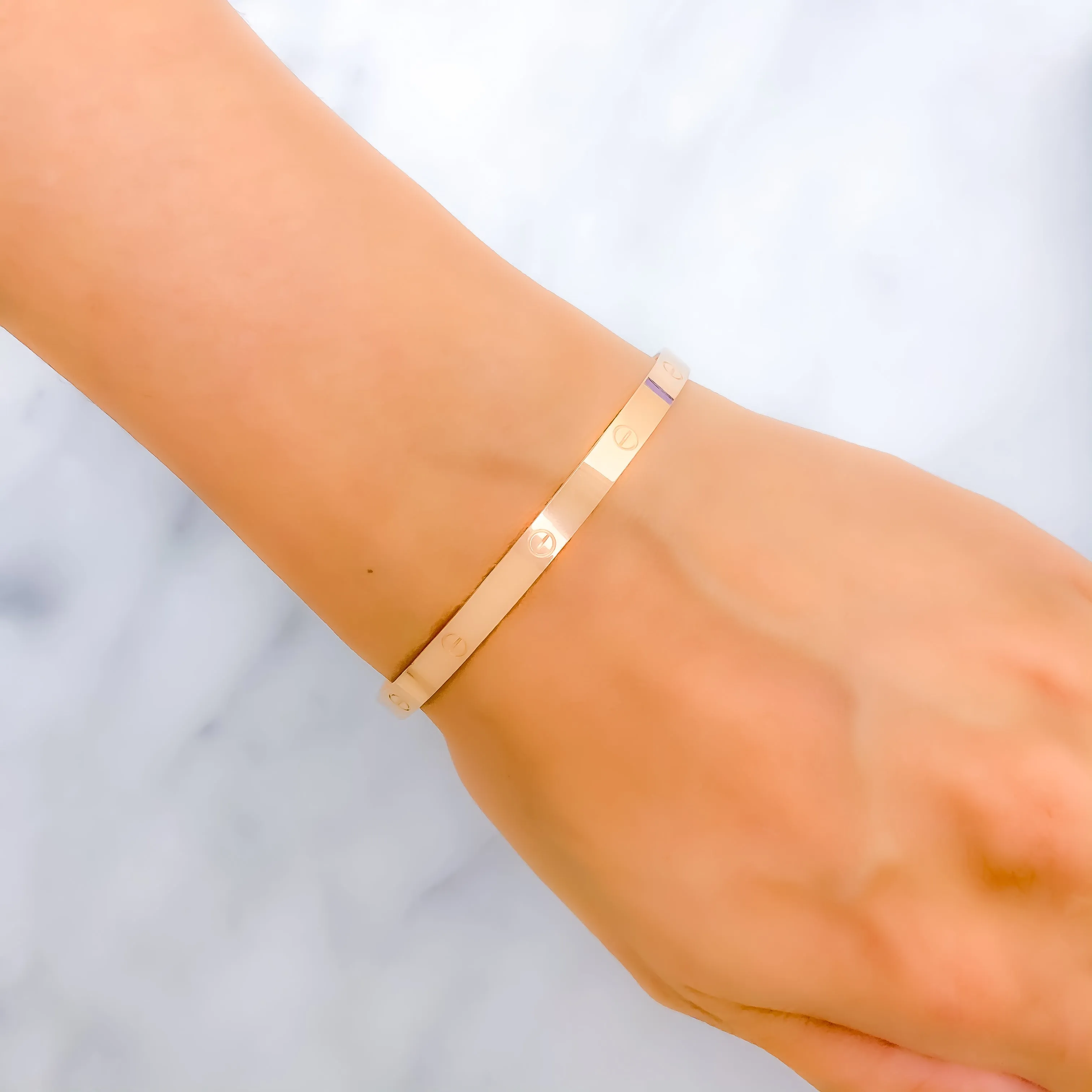 Attractive Rose Gold Bangle