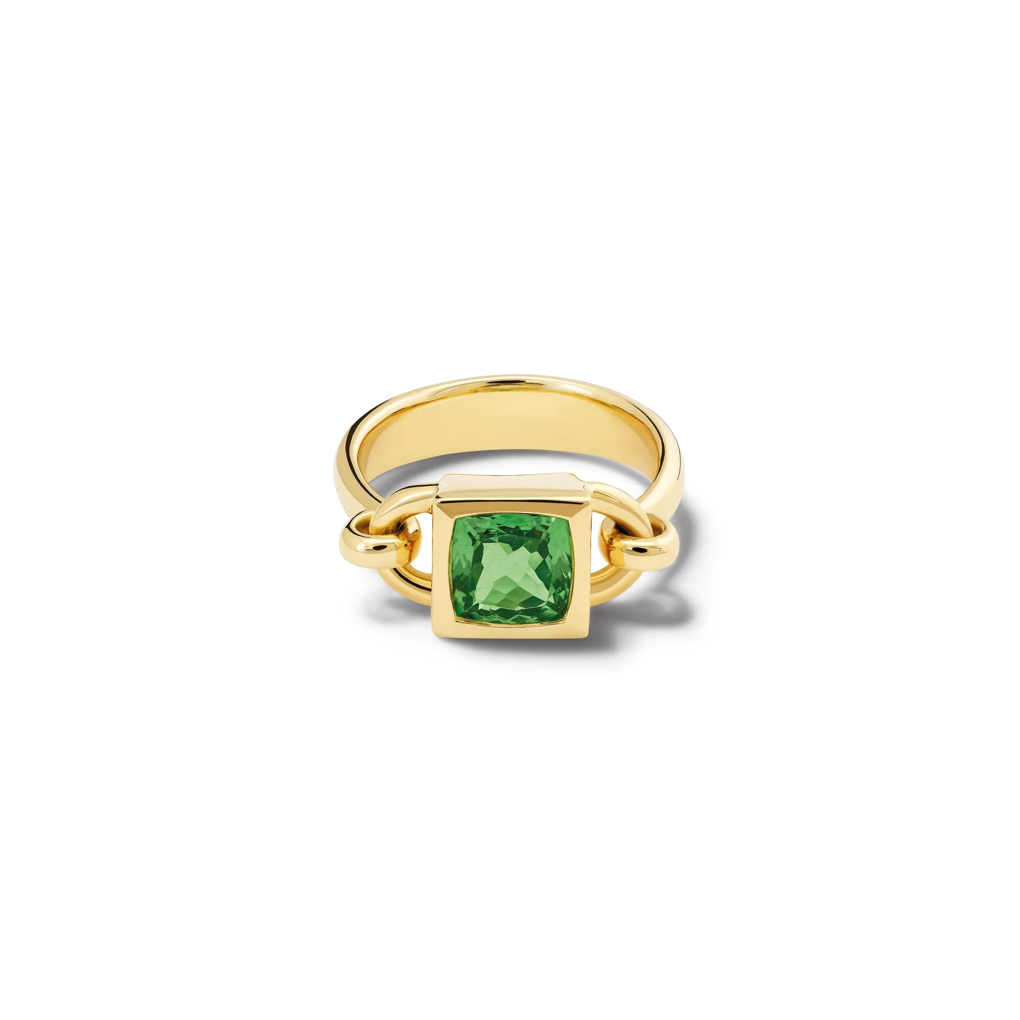 Baguette Ring 18ct Yellow Gold - Tsavorite Garnet