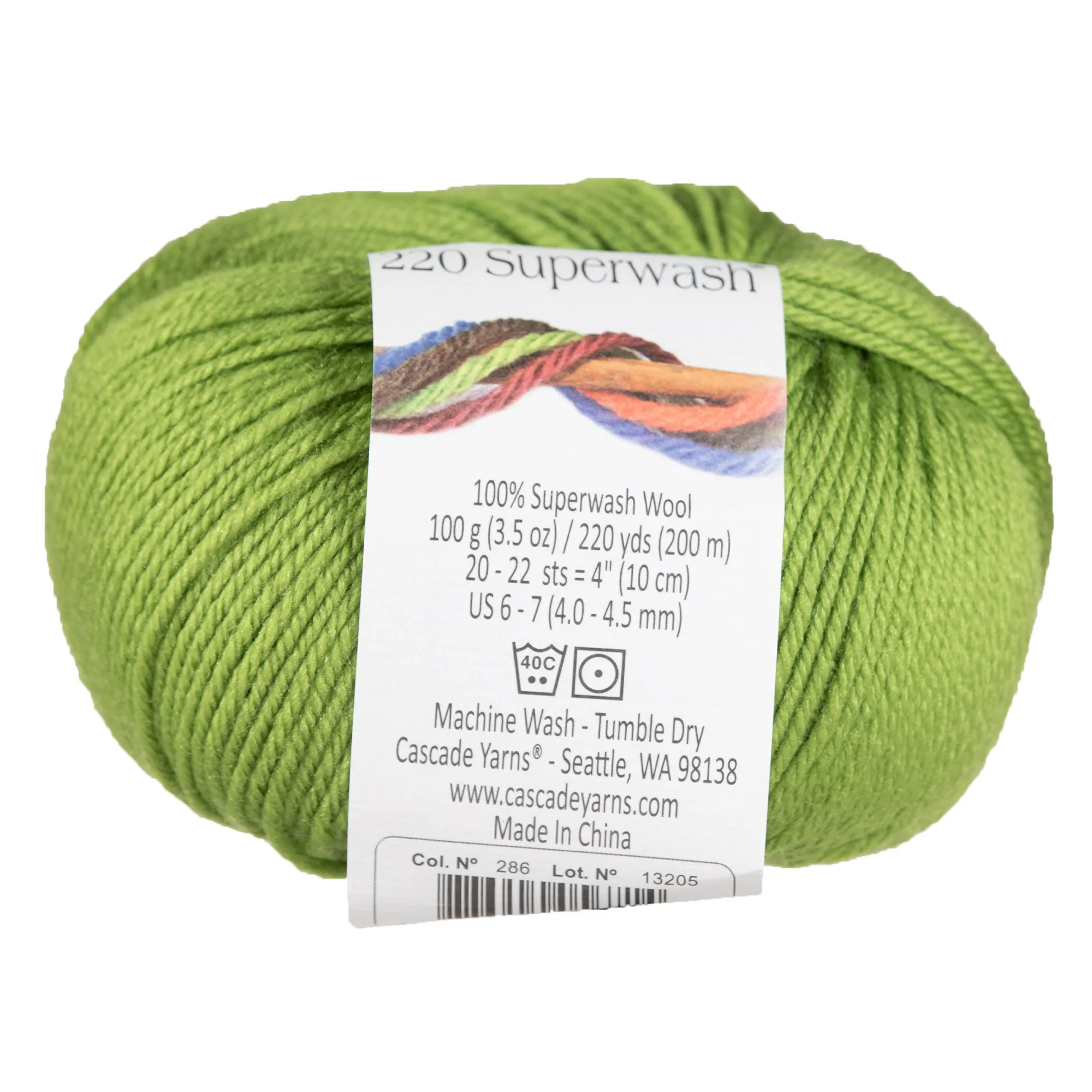 Cascade Yarns 220 Superwash Yarn - 0286 Peridot