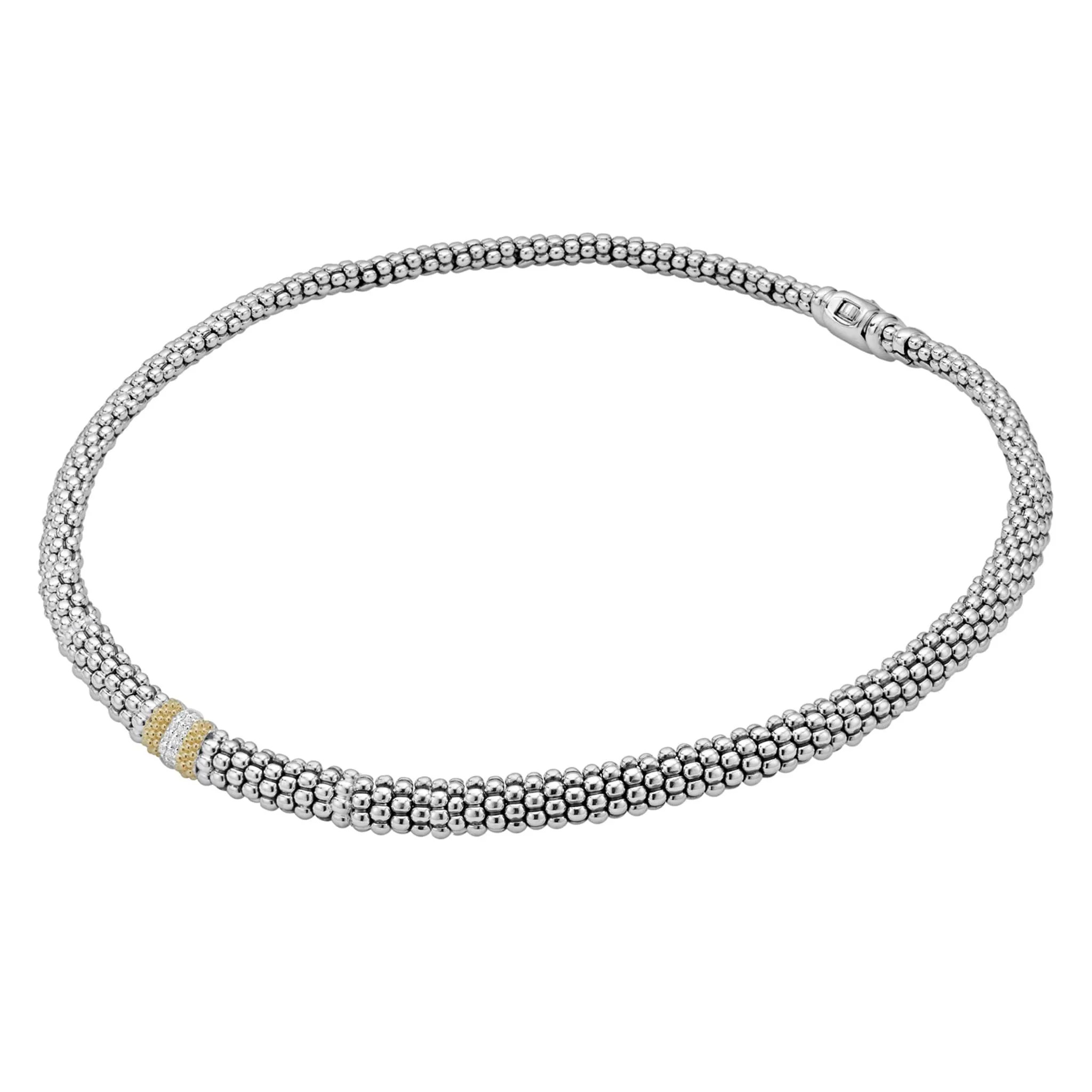 Caviar Lux Single Station Diamond Caviar Necklace