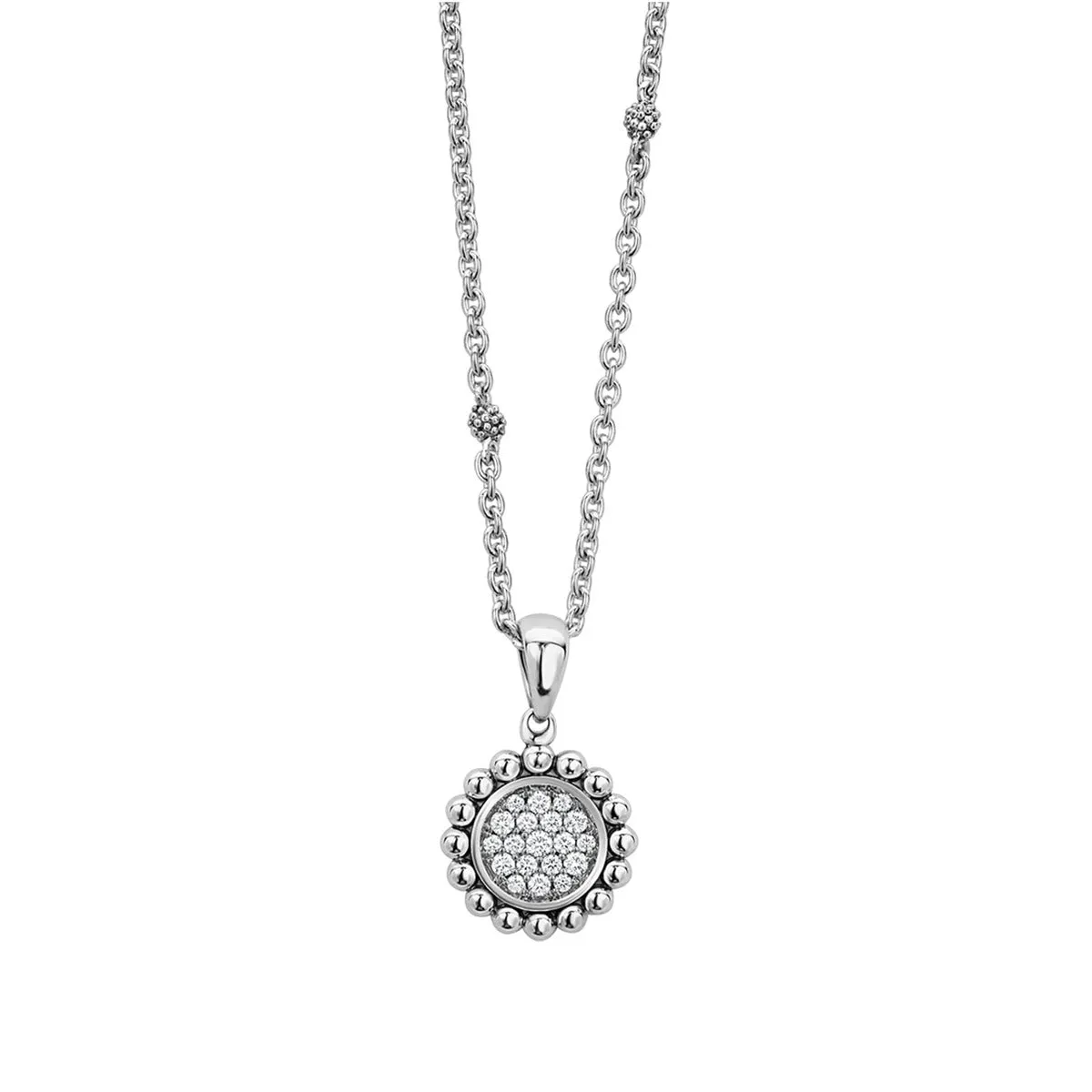 Caviar Spark Diamond Pendant Necklace