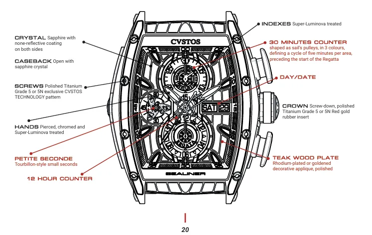 CVSTOS - Sealiner Chronograph Steel | C01107.4106001