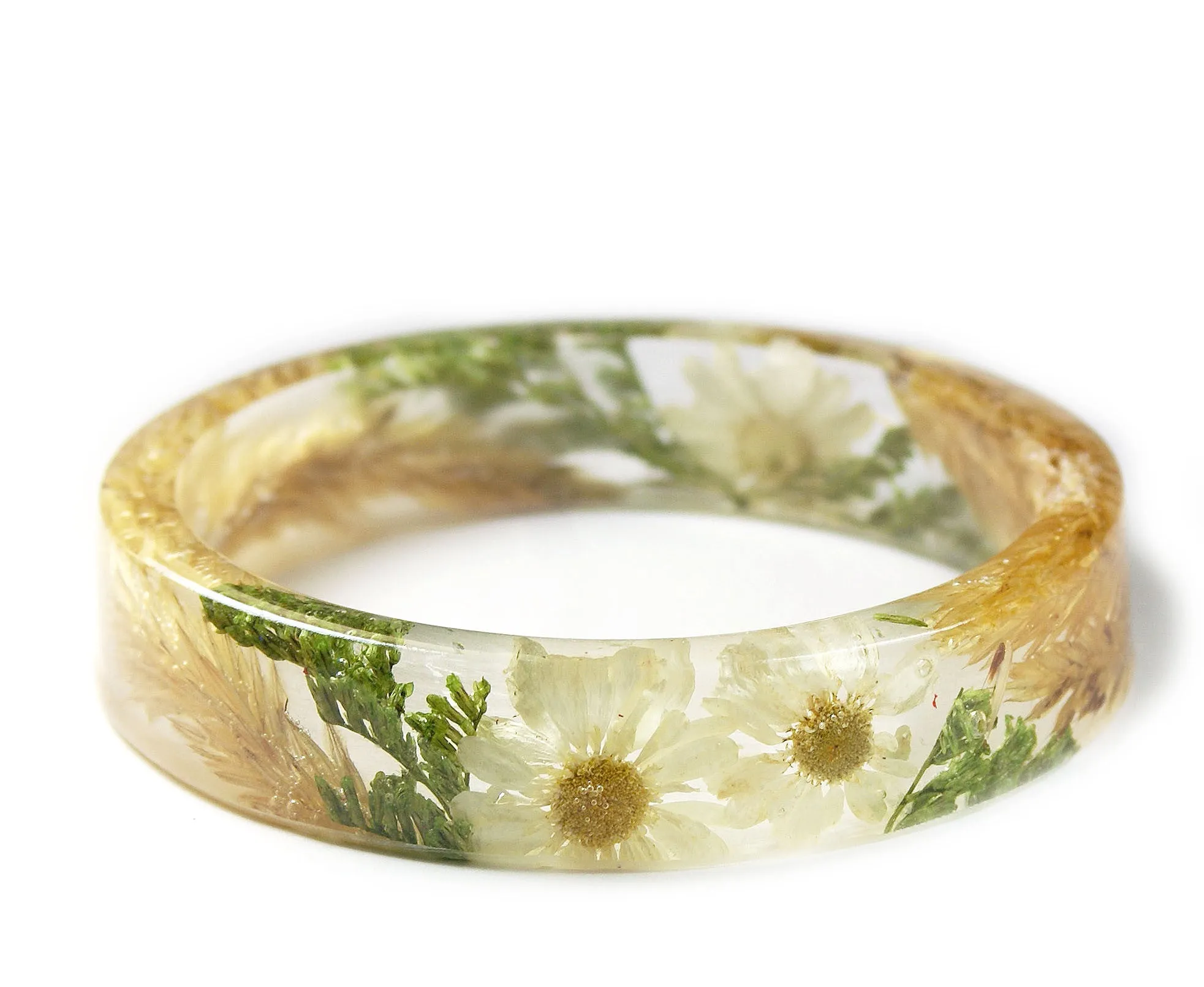 Daisy Fields Resin Bracelet