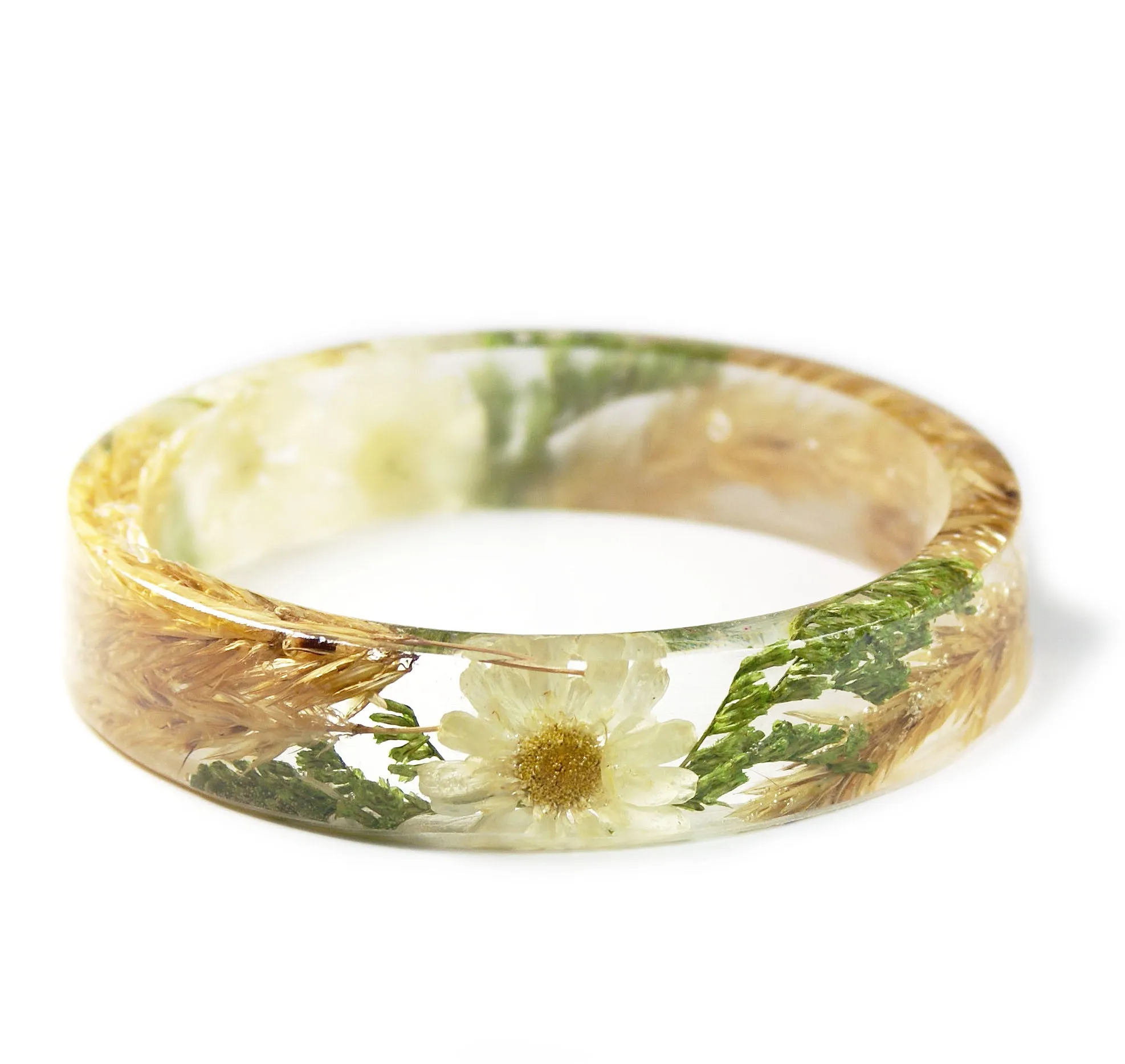 Daisy Fields Resin Bracelet