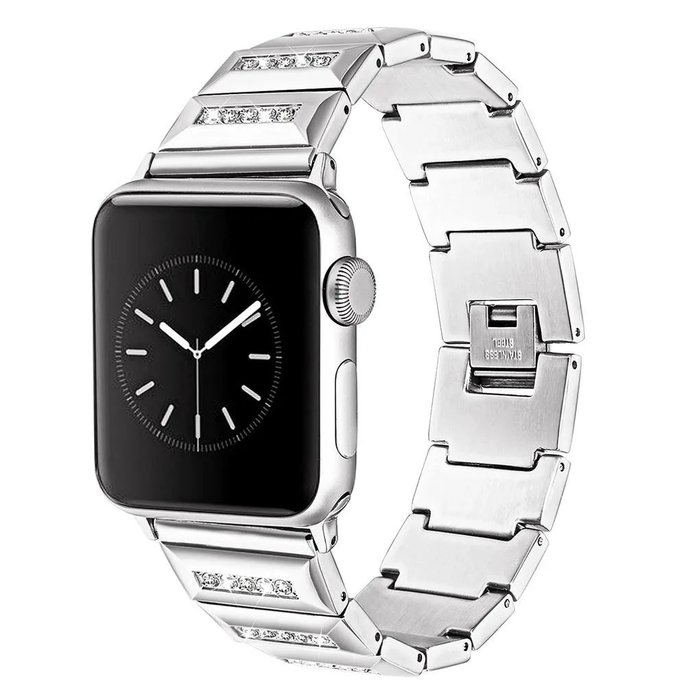 Diamond Strap Apple Watch Quality Steel Watchband Link Bracelet