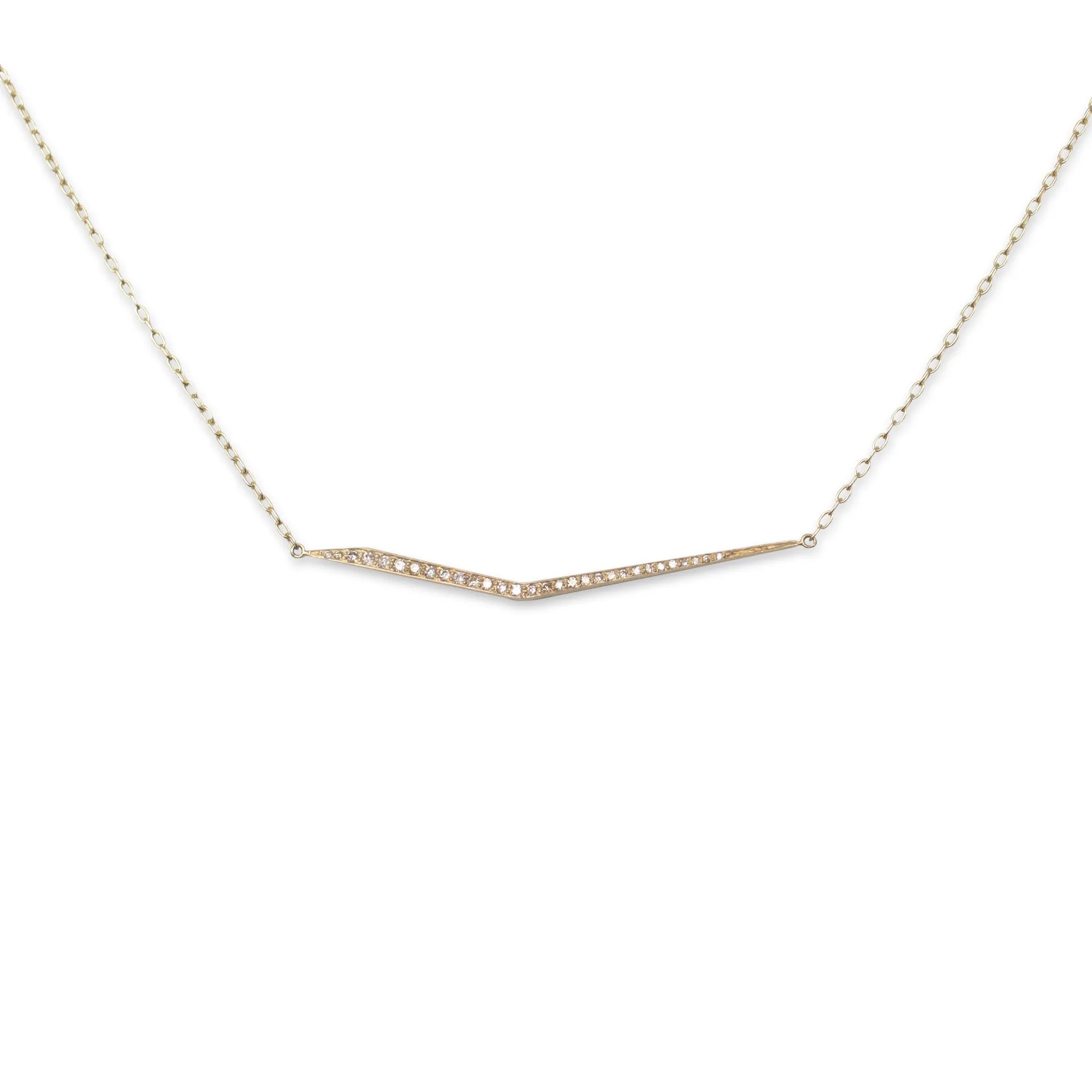 diamond trace necklace