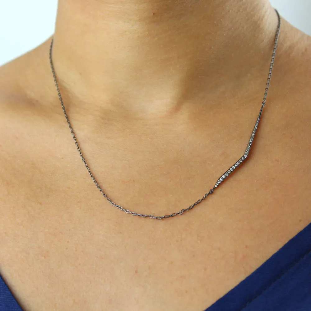 diamond trace necklace