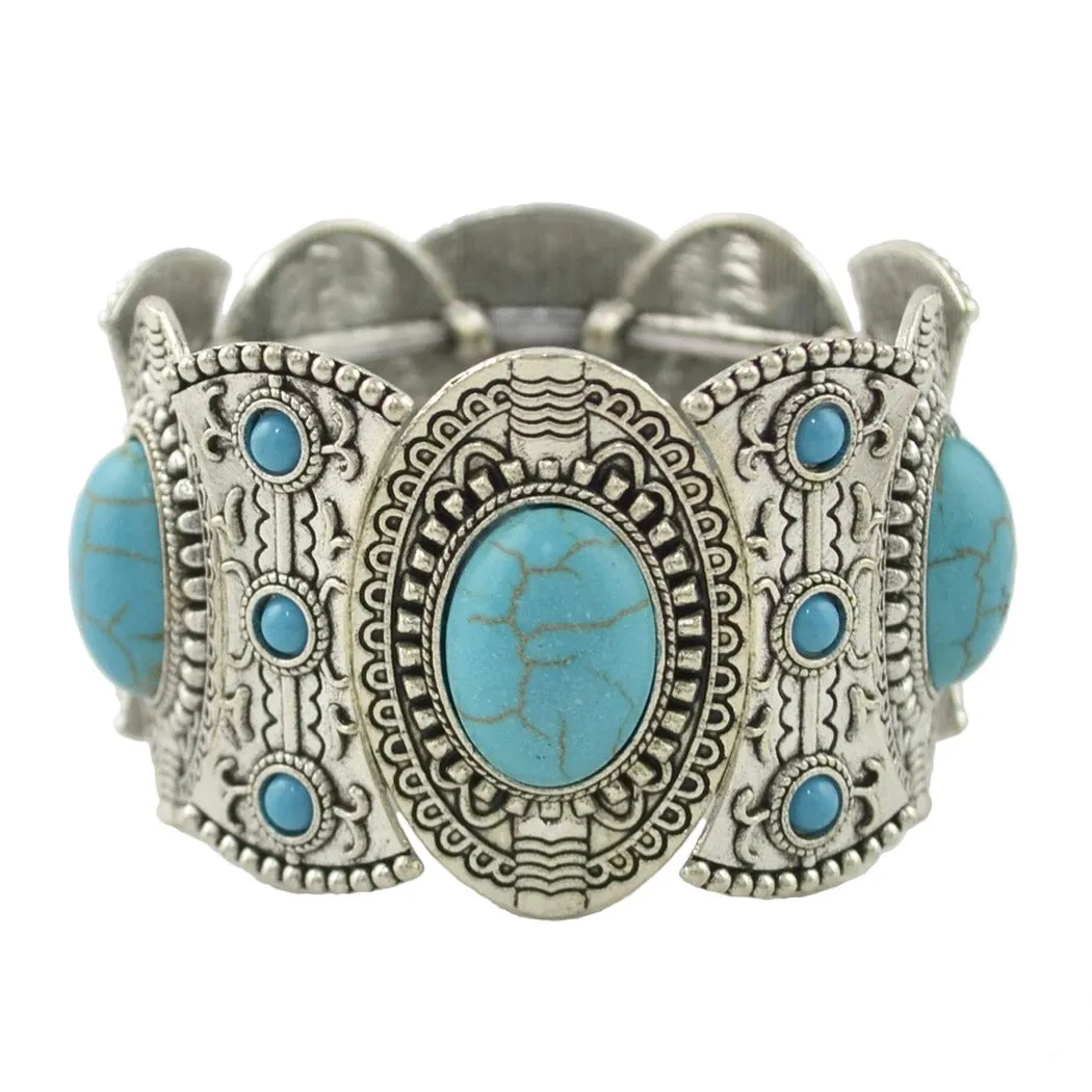 European And American Fashion Turquoise Bracelet