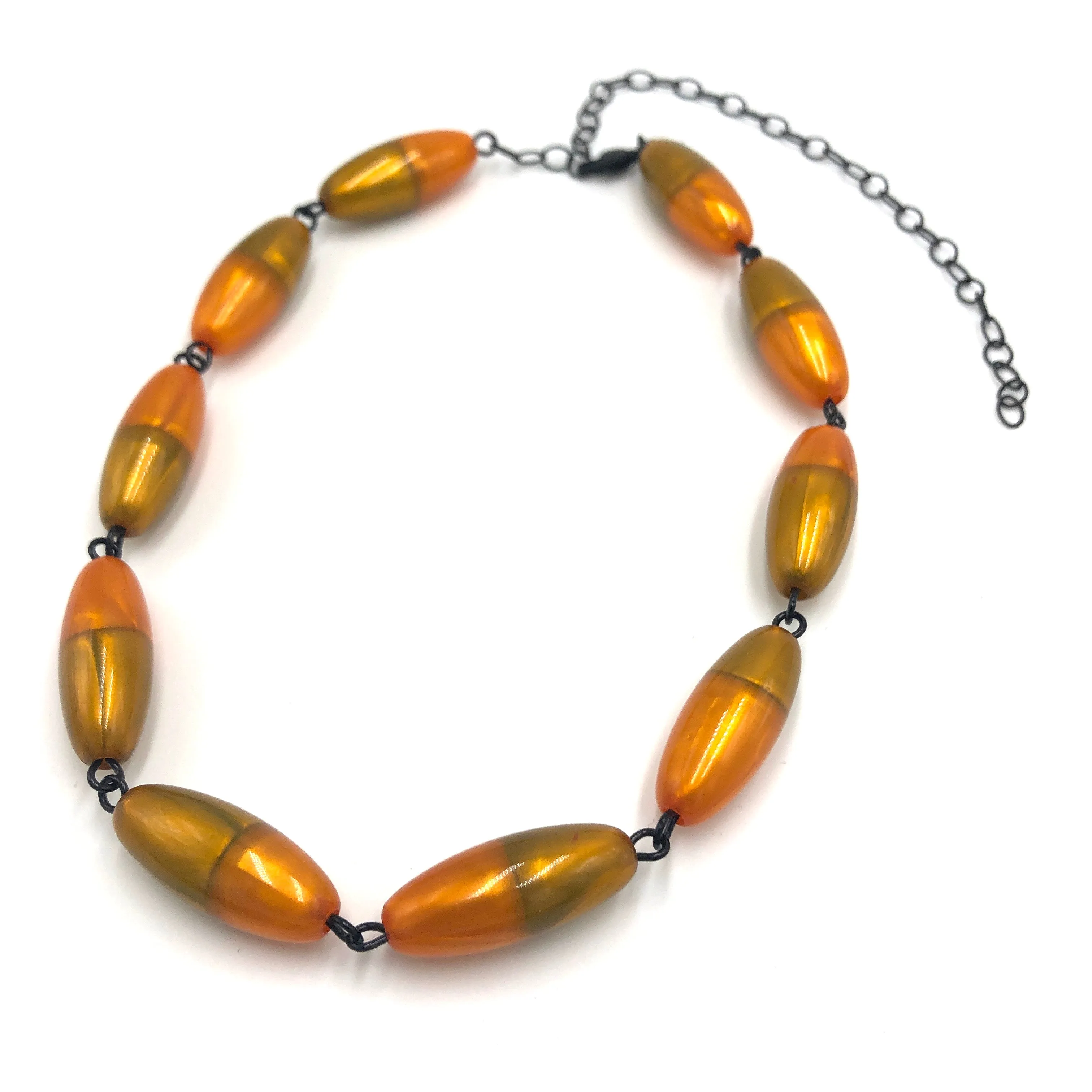 Flame & Field Aura Beaded Amelia Necklace