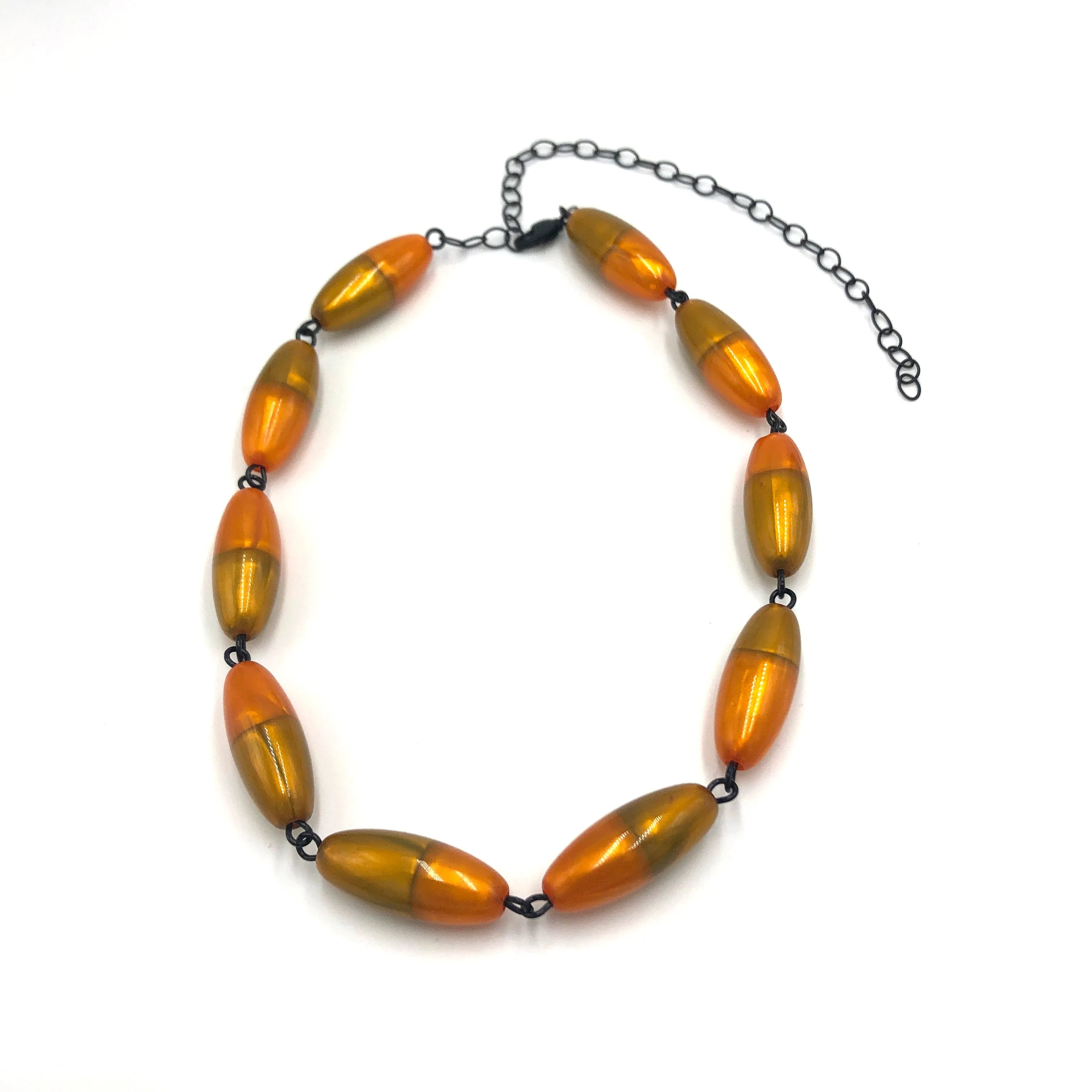 Flame & Field Aura Beaded Amelia Necklace