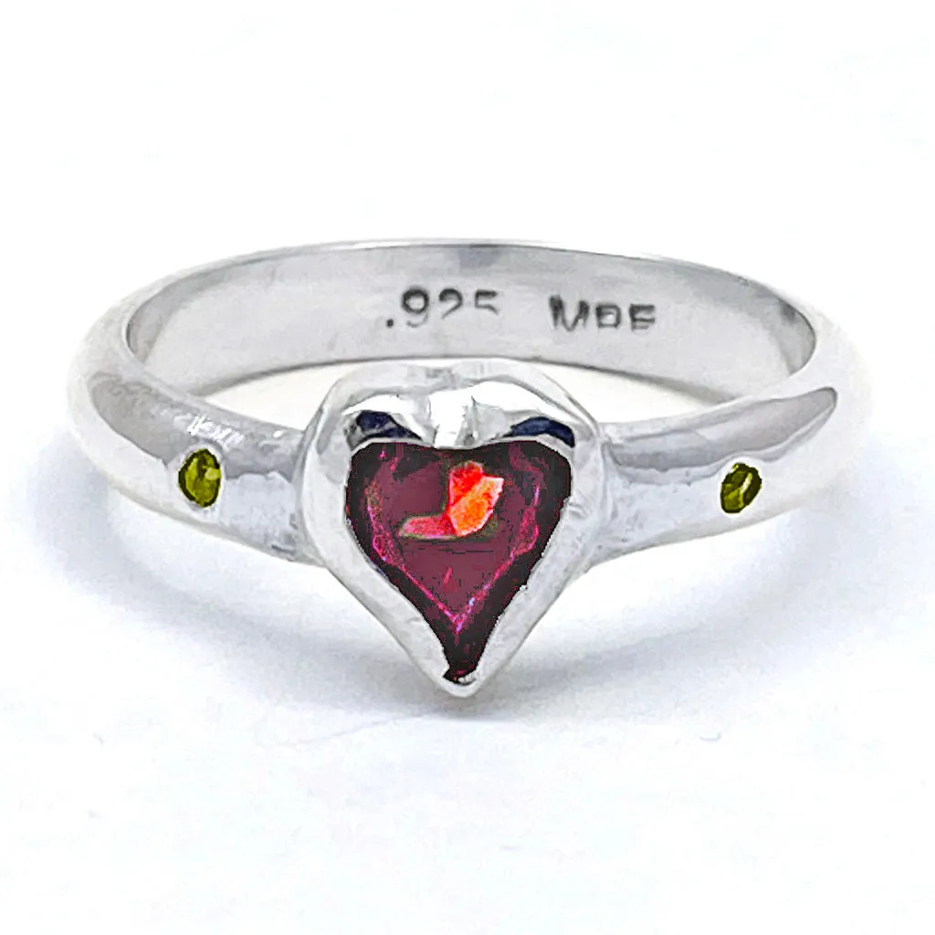 Garnet & Citrine Ring (size 7 1/2)