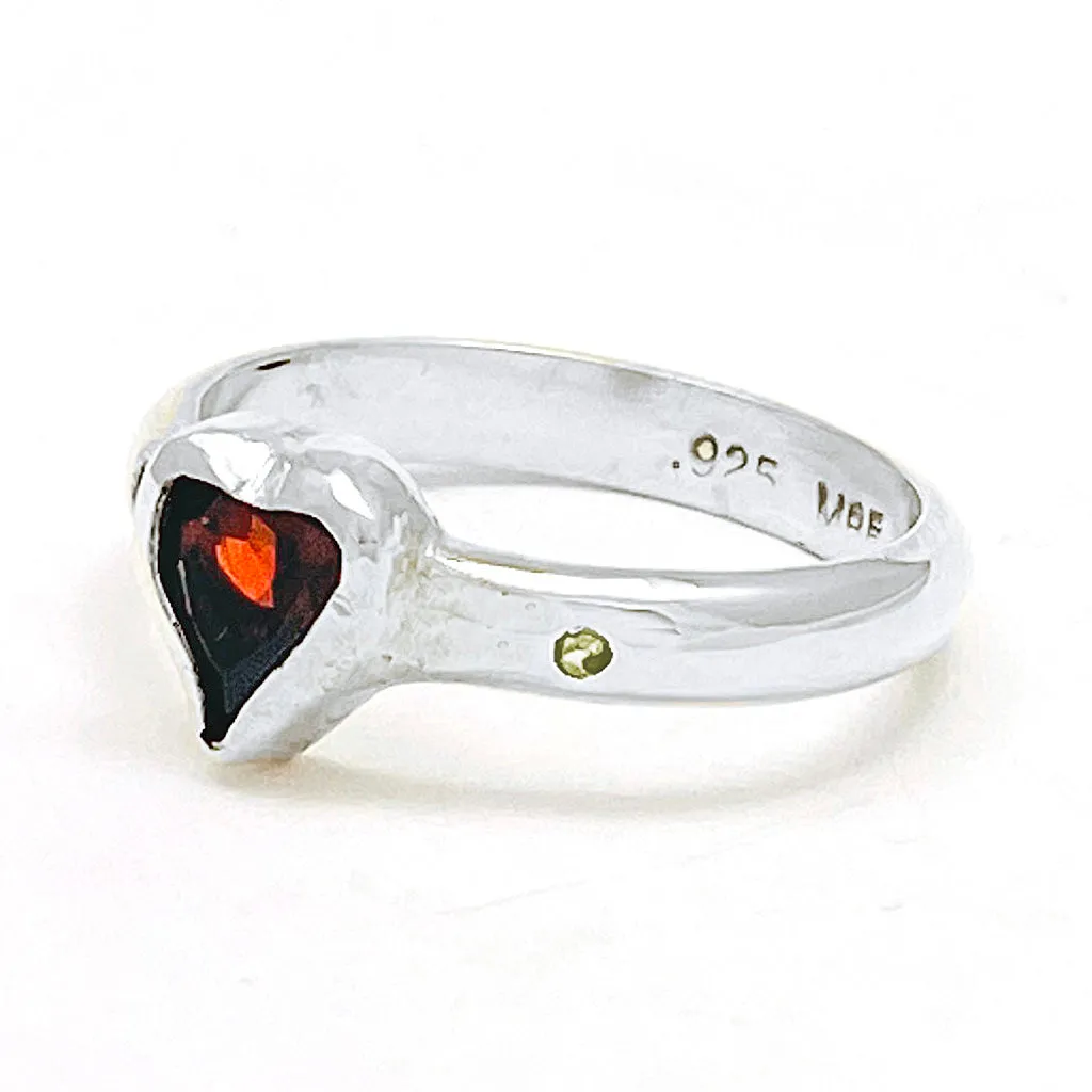 Garnet & Citrine Ring (size 7 1/2)