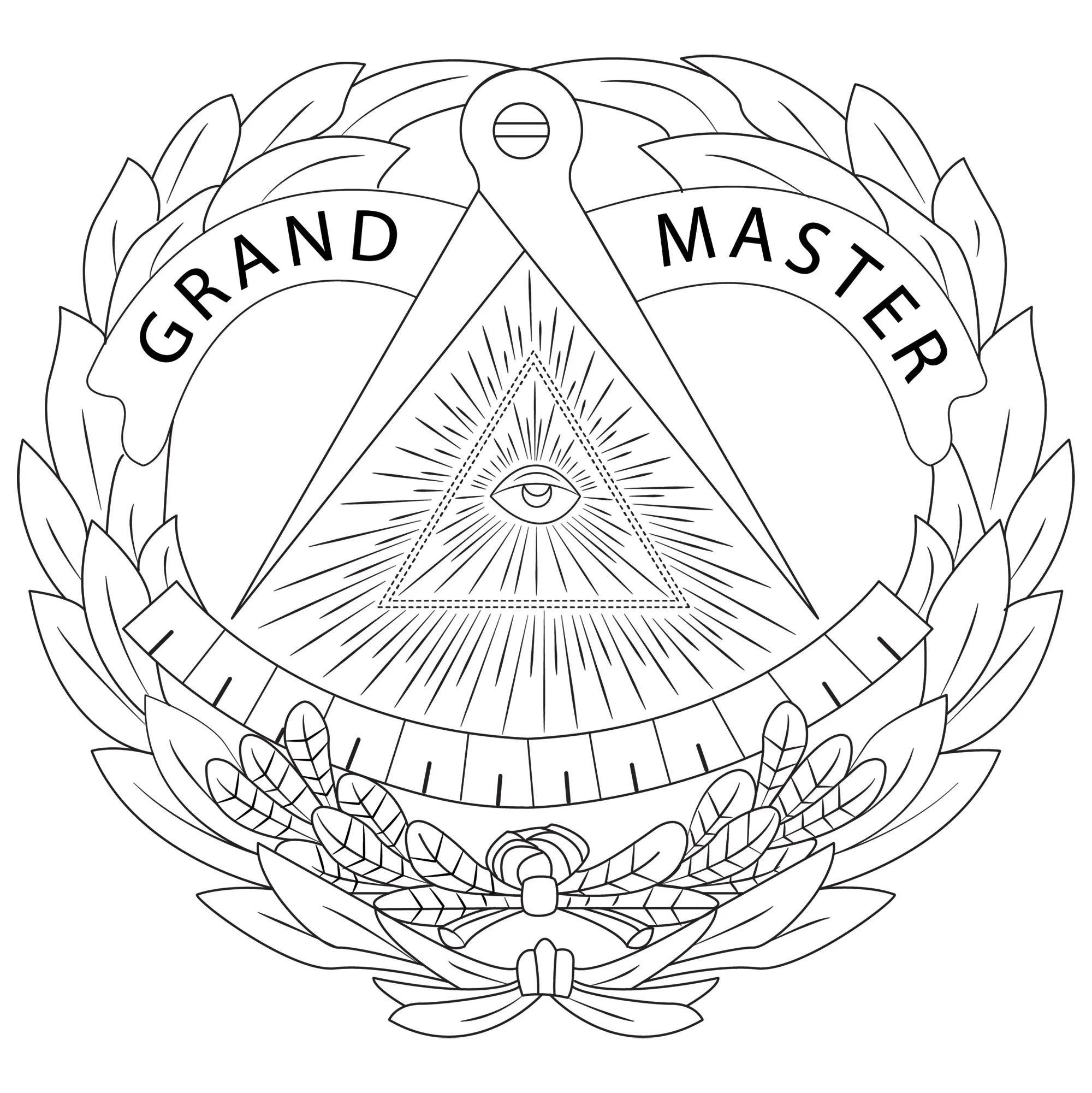 Grand Master Blue Lodge Bracelet - Steel & Leather