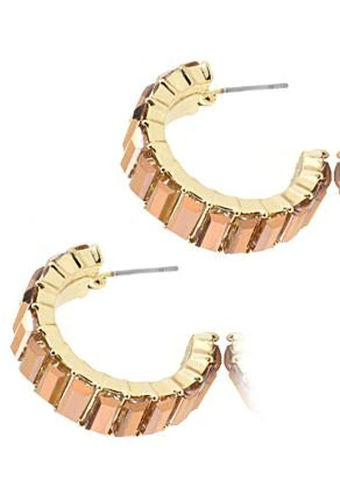 GRAZIELLA - GOLD GEM STONE EARRING