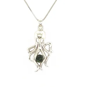 Green Tourmaline Octopus Necklace