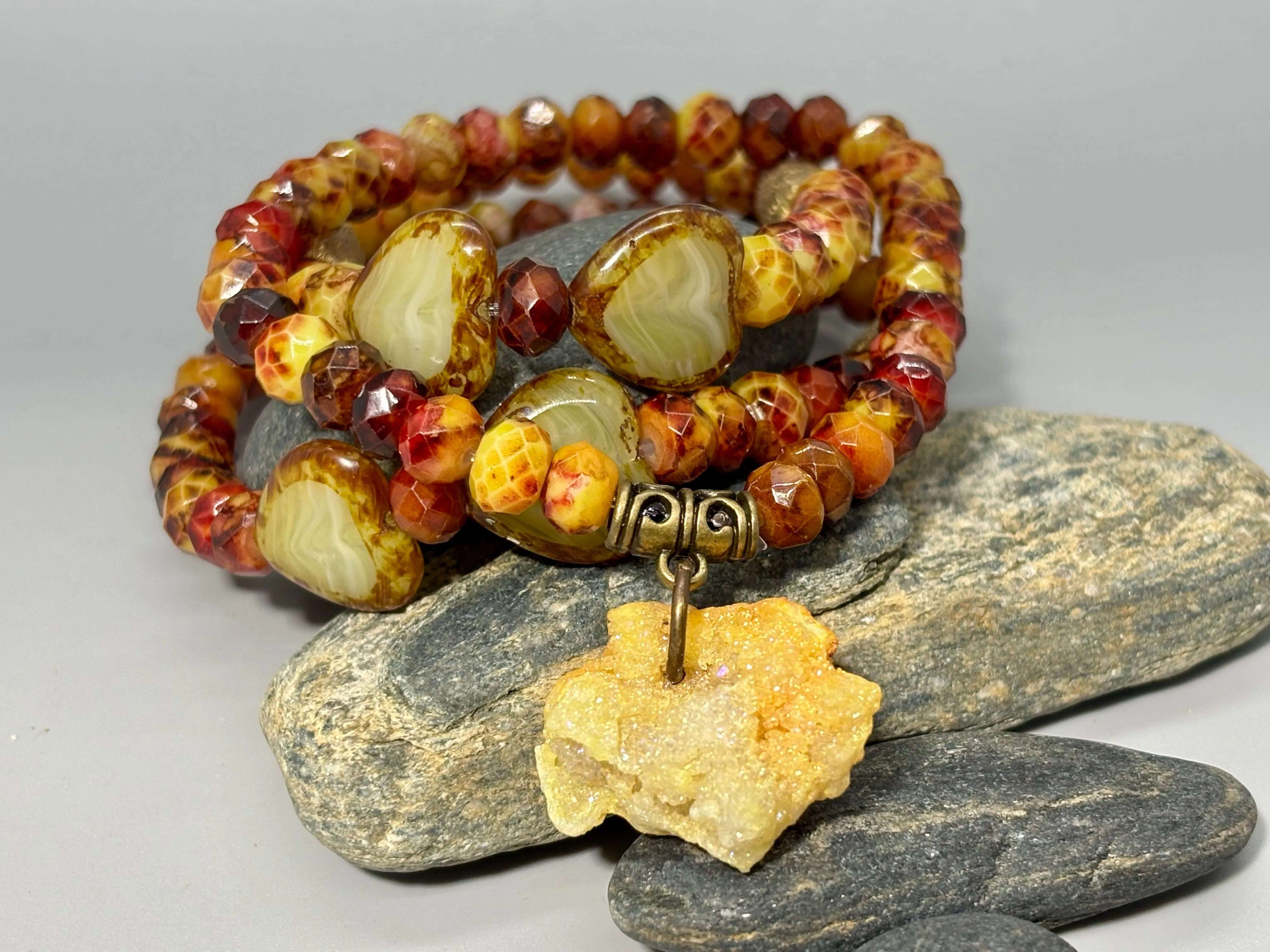 Hearts On Fire Citrine Stretch Bracelets