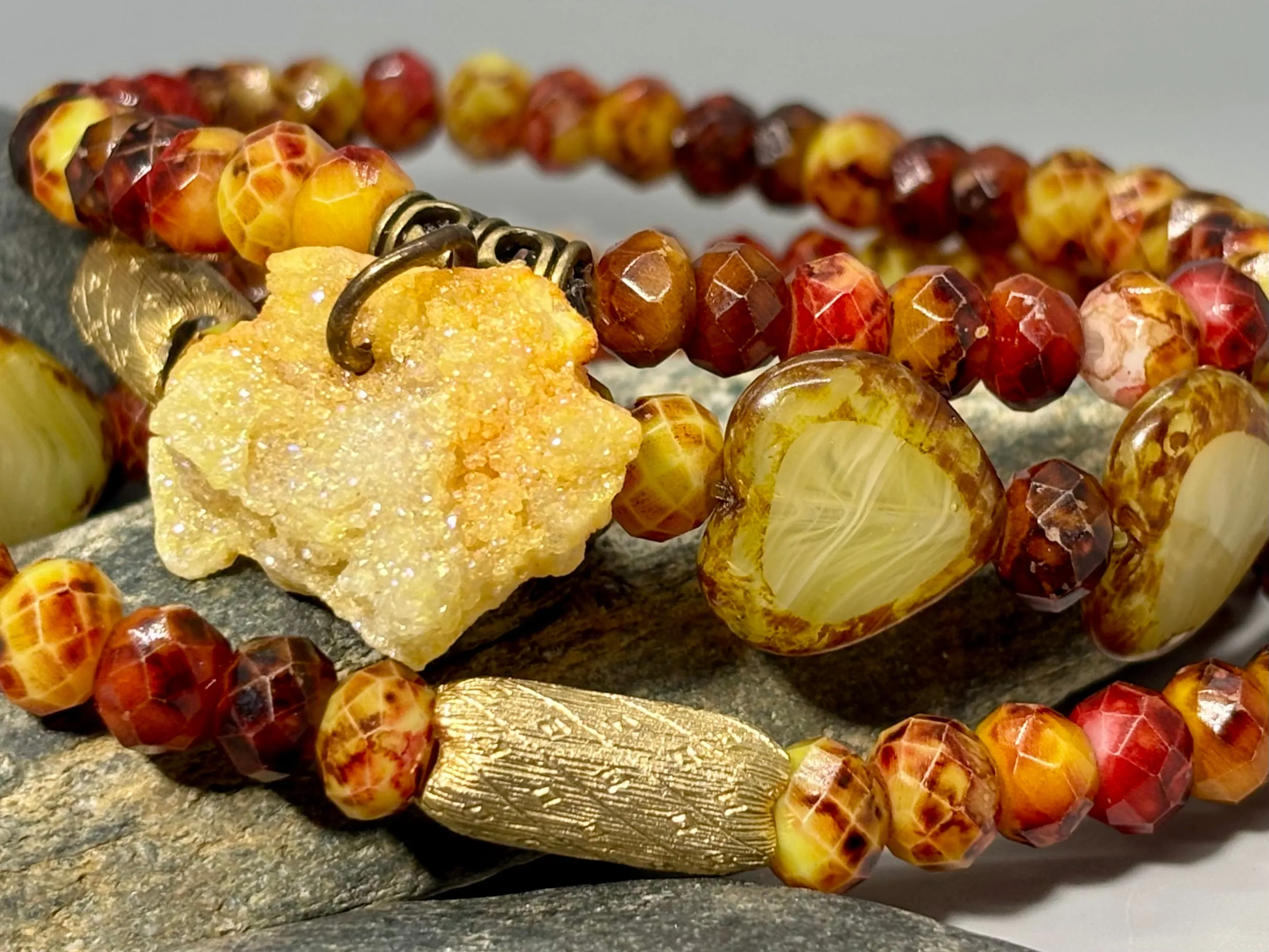 Hearts On Fire Citrine Stretch Bracelets