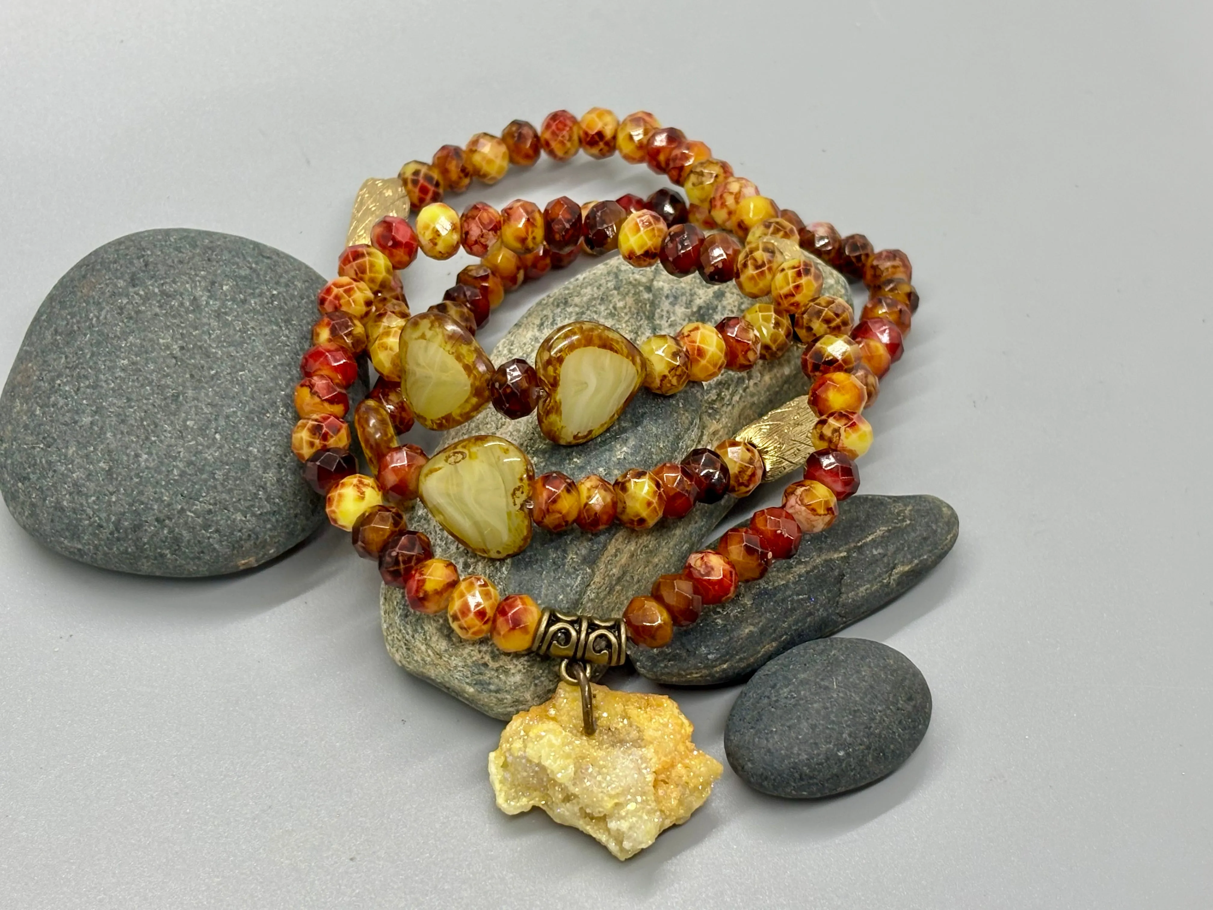 Hearts On Fire Citrine Stretch Bracelets