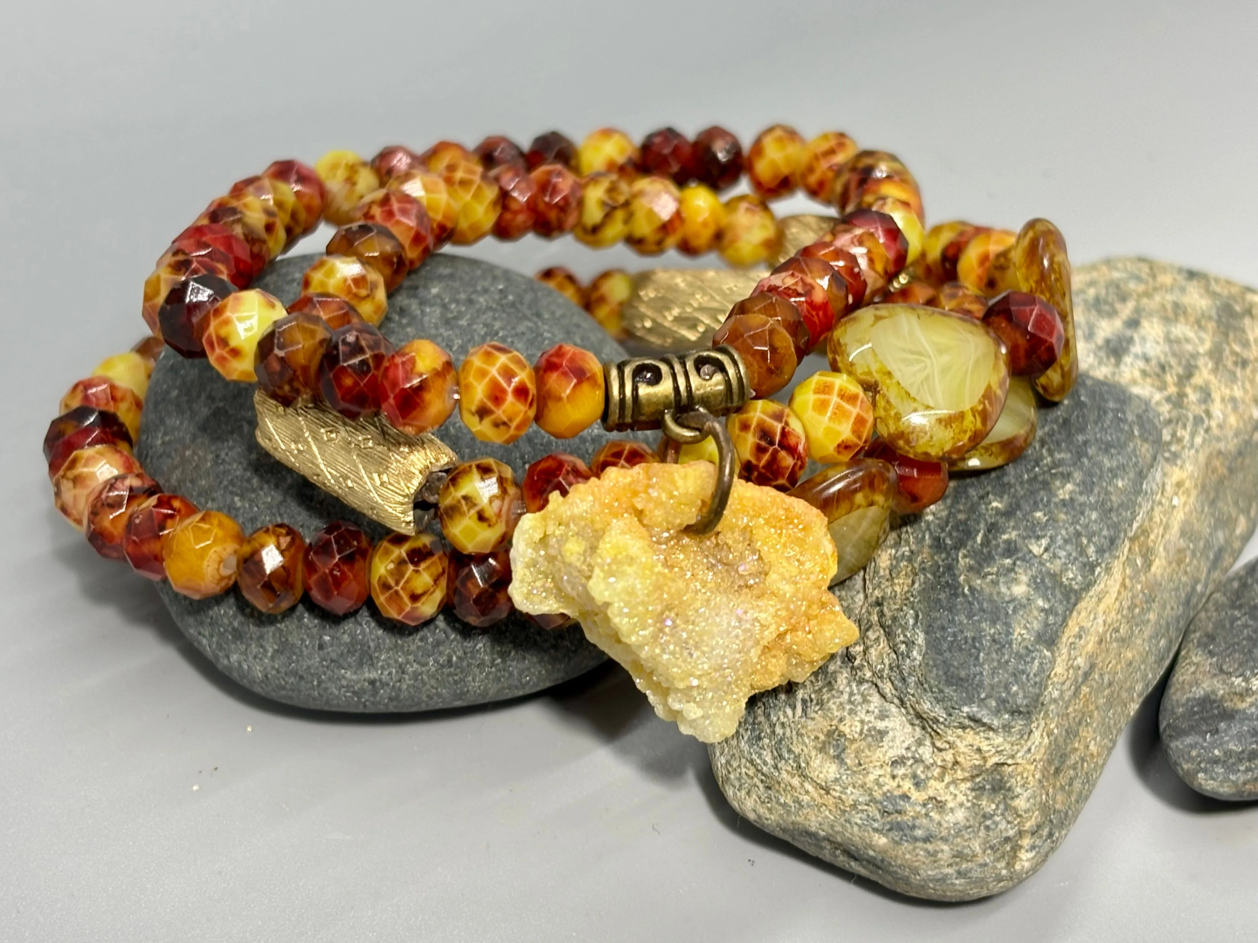 Hearts On Fire Citrine Stretch Bracelets