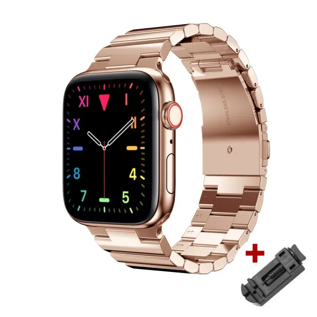 High Quality Steel Strap for Apple Watch Band Series 7 6 5 4 Metal Bracelet iWatch 38mm 40mm 41mm 42mm 43mm 44mm 45mm Luxury Wristband|Watchbands|