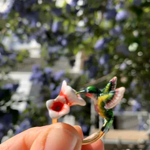 Hummingbird Ring Enamel Bill Skinner