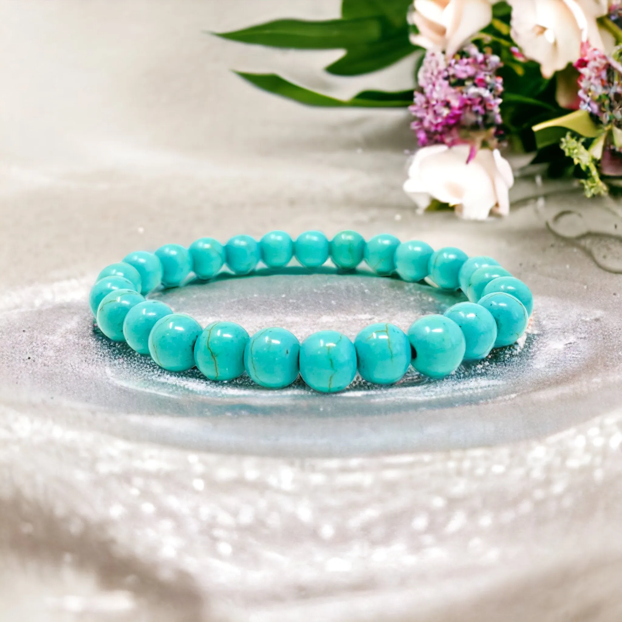 Island Blue Turquoise Howlite Amazonite Crystal Build-Your-Own Bracelet Set